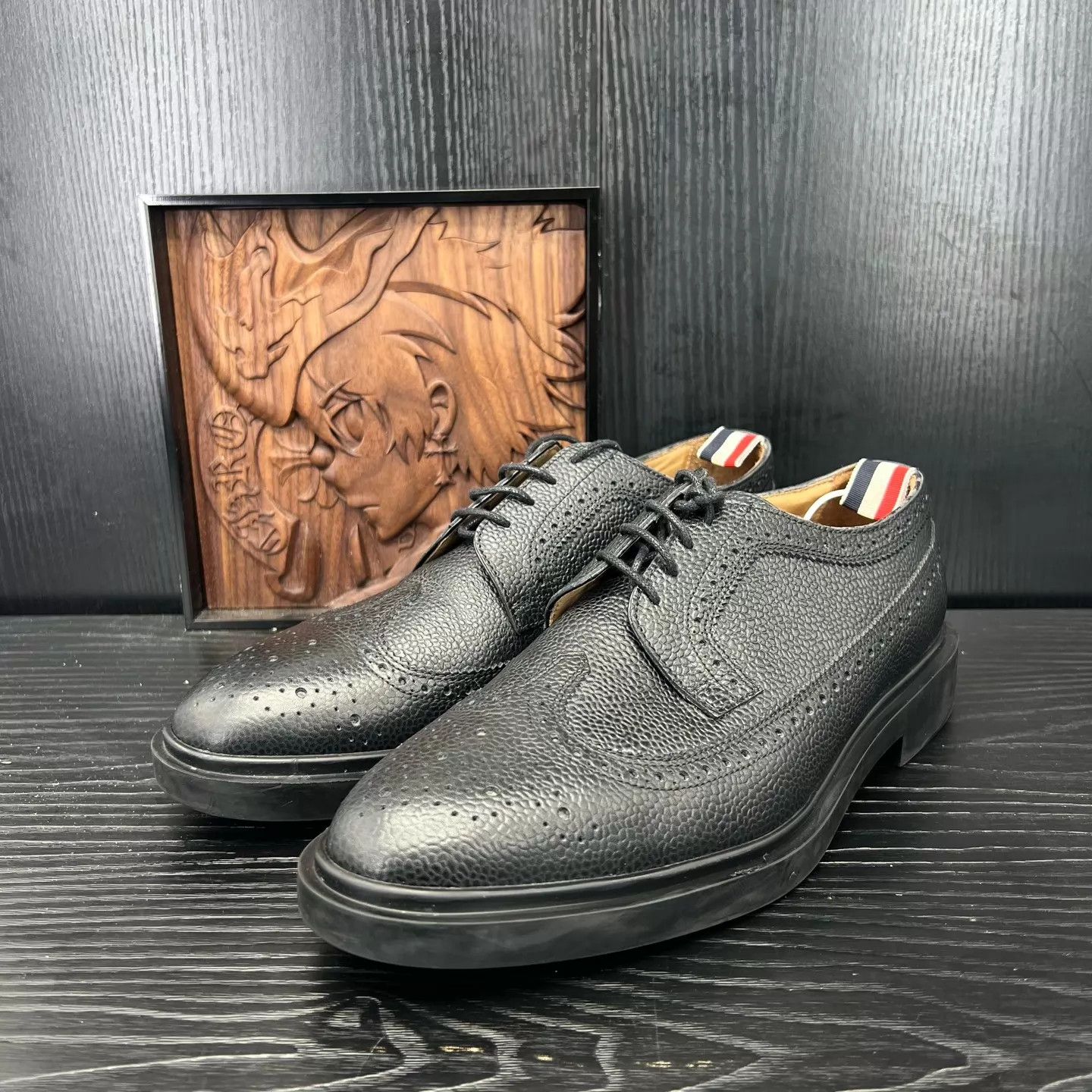 Thom Browne TB Carved Black Dress Shoes 42 with Box Like New Size US 9 / EU 42 - 1 Thumbnail
