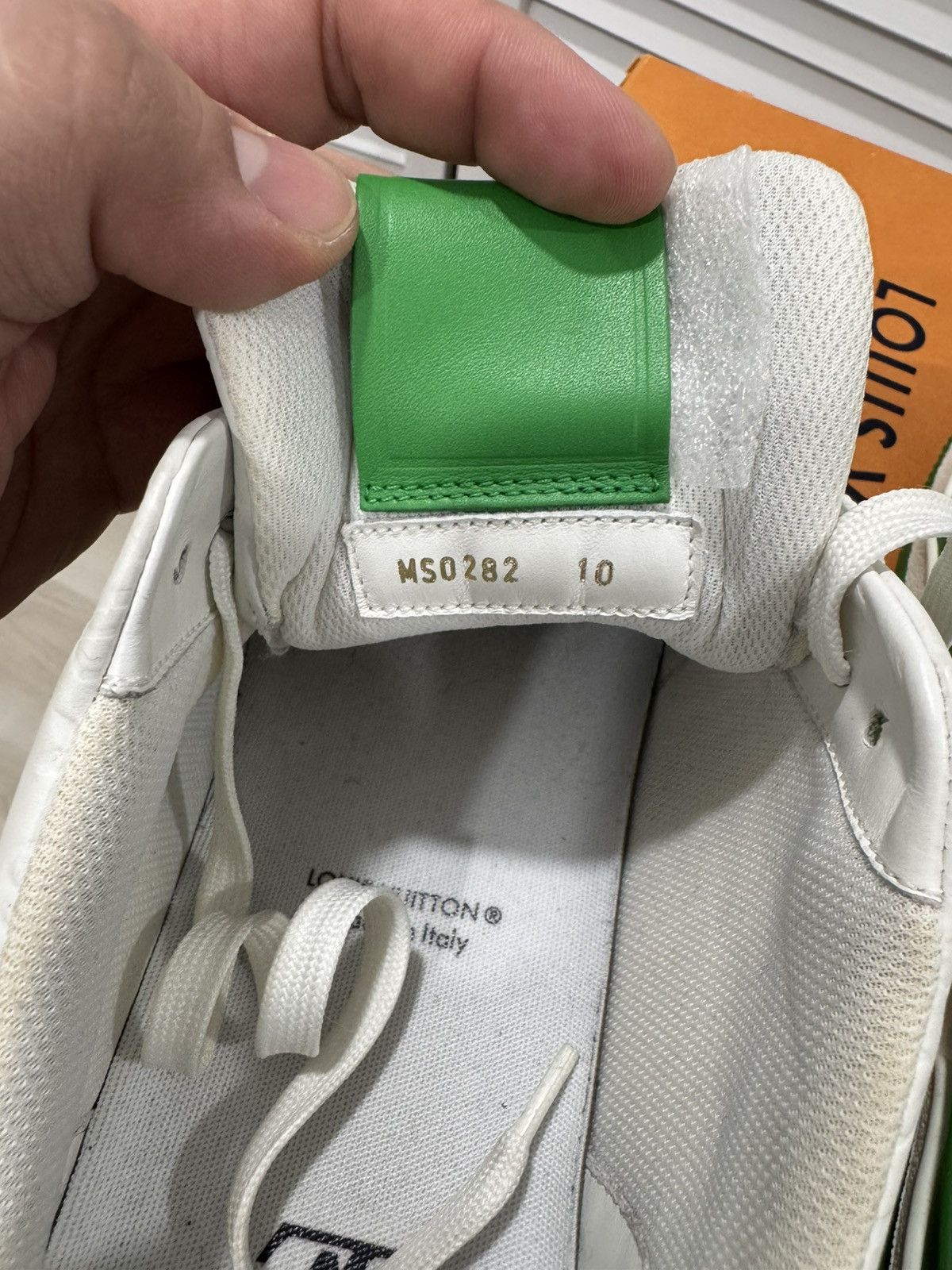 Louis Vuitton Louis Vuitton Trainer #54 Mini Monogram (Green/White) Size US 11 / EU 44 - 7 Thumbnail