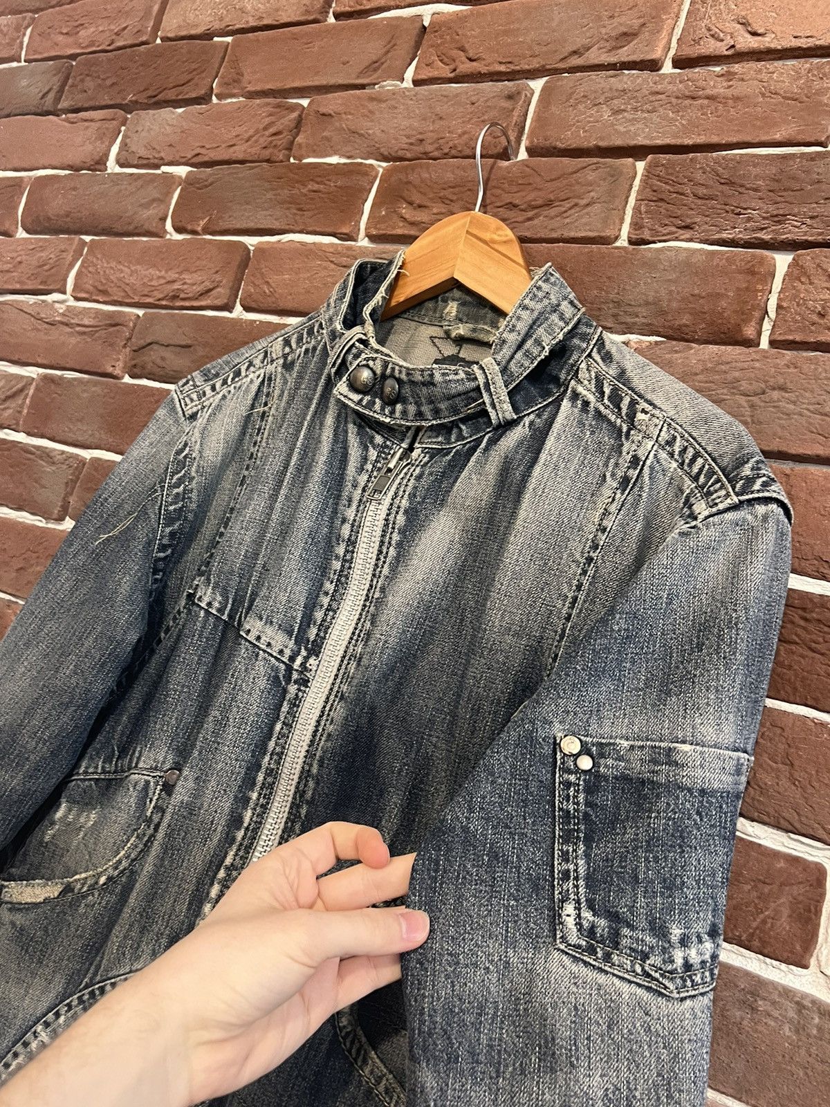 G-Star G Star Raw Cargo Multpocket Distressed Denim Jacket XL Size US XL / EU 56 / 4 - 6 Thumbnail