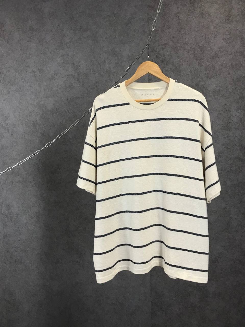 Allsaints Allsaints oversized striped heavy tee Size US L / EU 52-54 / 3 - 1 Thumbnail