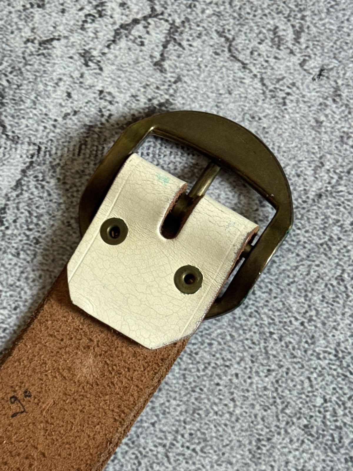 Etro 90s Retro vintage leather belt iconic cows 🐄 metal details Size ONE SIZE - 10 Thumbnail