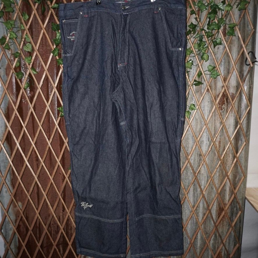 Vintage 46 - Vintage Y2K Willie Esco dungarees 1990s embroider pants Size US 44 / EU 60 - 2 Thumbnail
