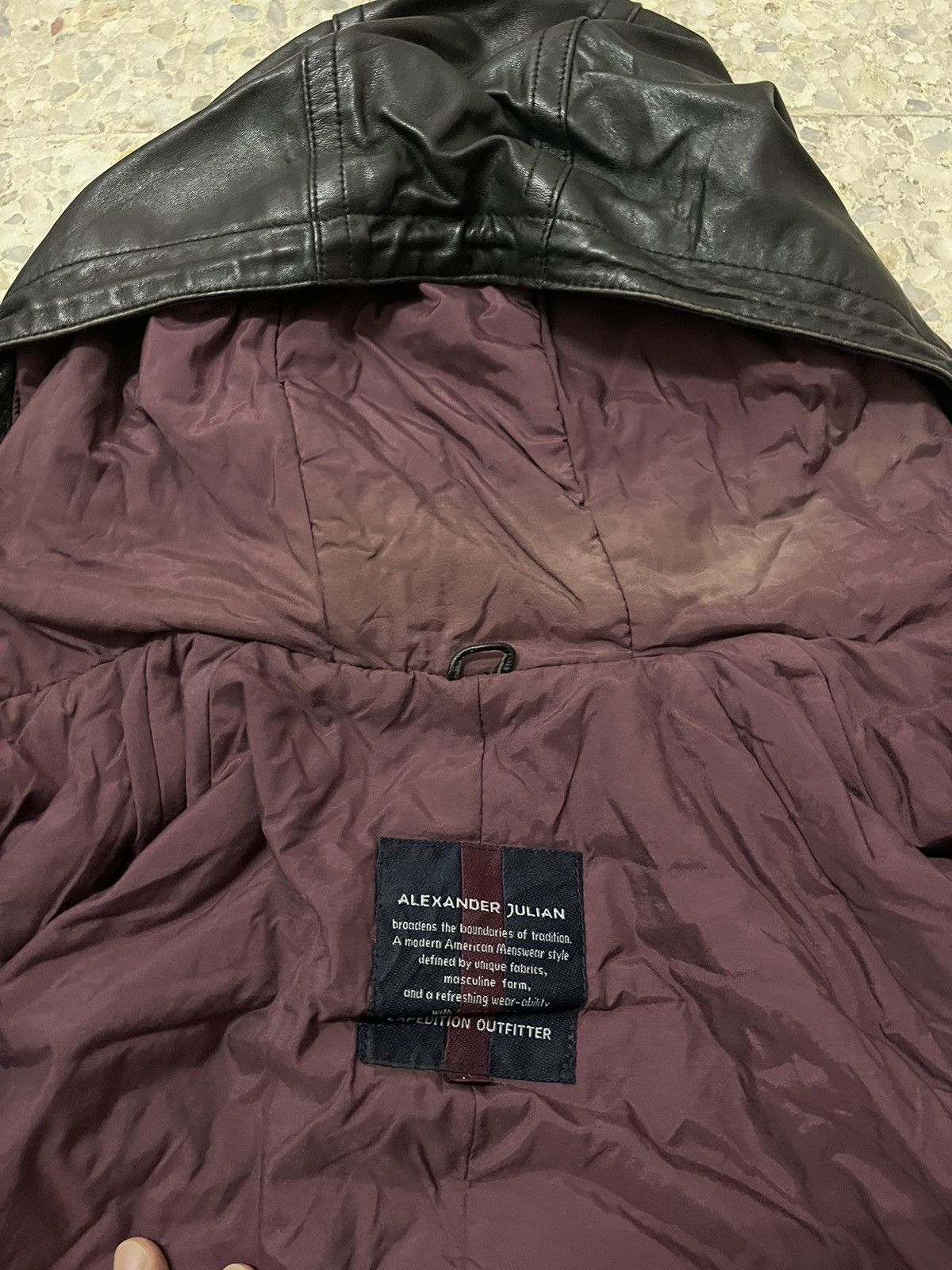 Alexander Julian Vintage 90s Alexander Julian Leather, Riri Swiss Zipper Size US L / EU 52-54 / 3 - 10 Thumbnail