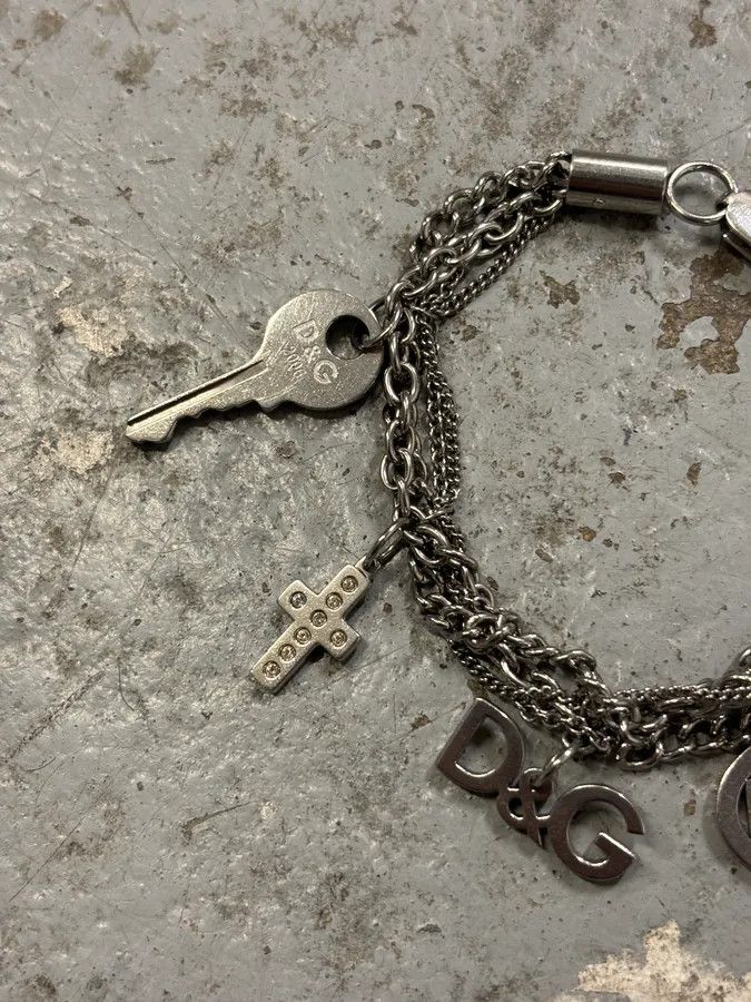 Dolce & Gabbana Dolce & Gabbana Silver Metal Charm Bracelet Size ONE SIZE - 5 Thumbnail