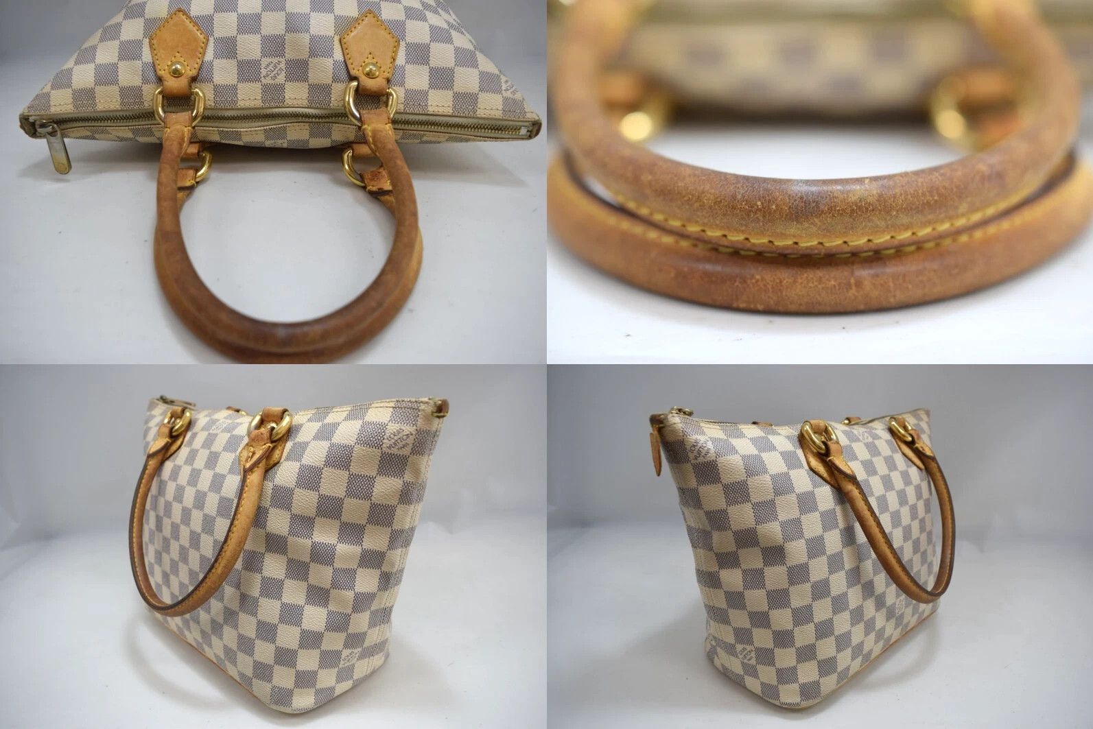 Louis Vuitton Auth Louis Vuitton Saleya PM Tote Bag Azur Canvas N51186 Size ONE SIZE - 10 Thumbnail