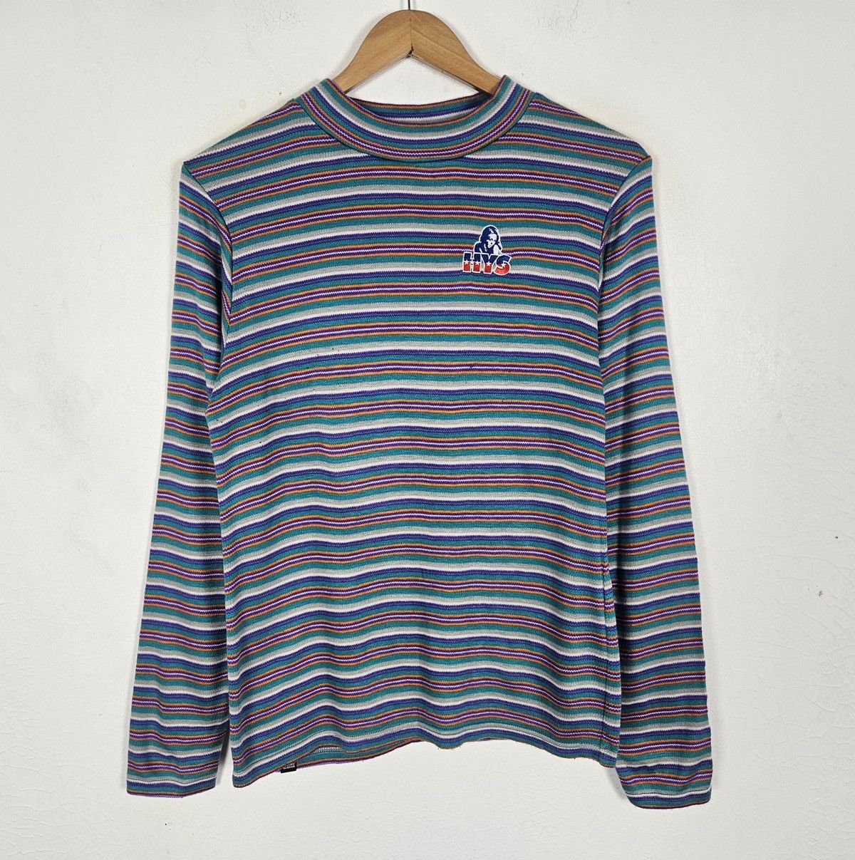 Hysteric Glamour Hysteric Glamour stripe turtleneck shirt Size US M / EU 48-50 / 2 - 2 Thumbnail