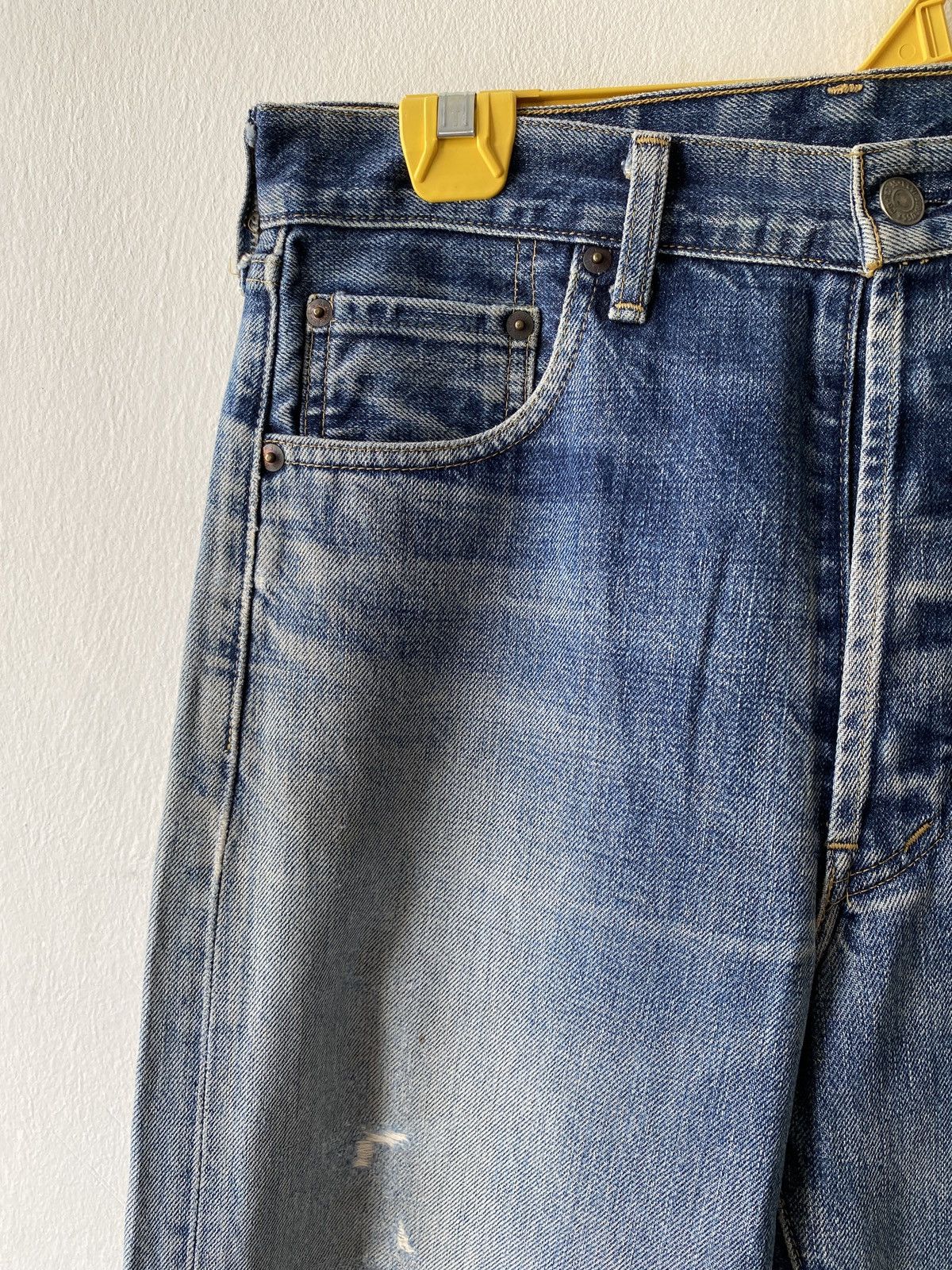 Levi's Vintage 90s Levi’s 503B Selvedge Distressed Denim Size US 29 - 7 Thumbnail