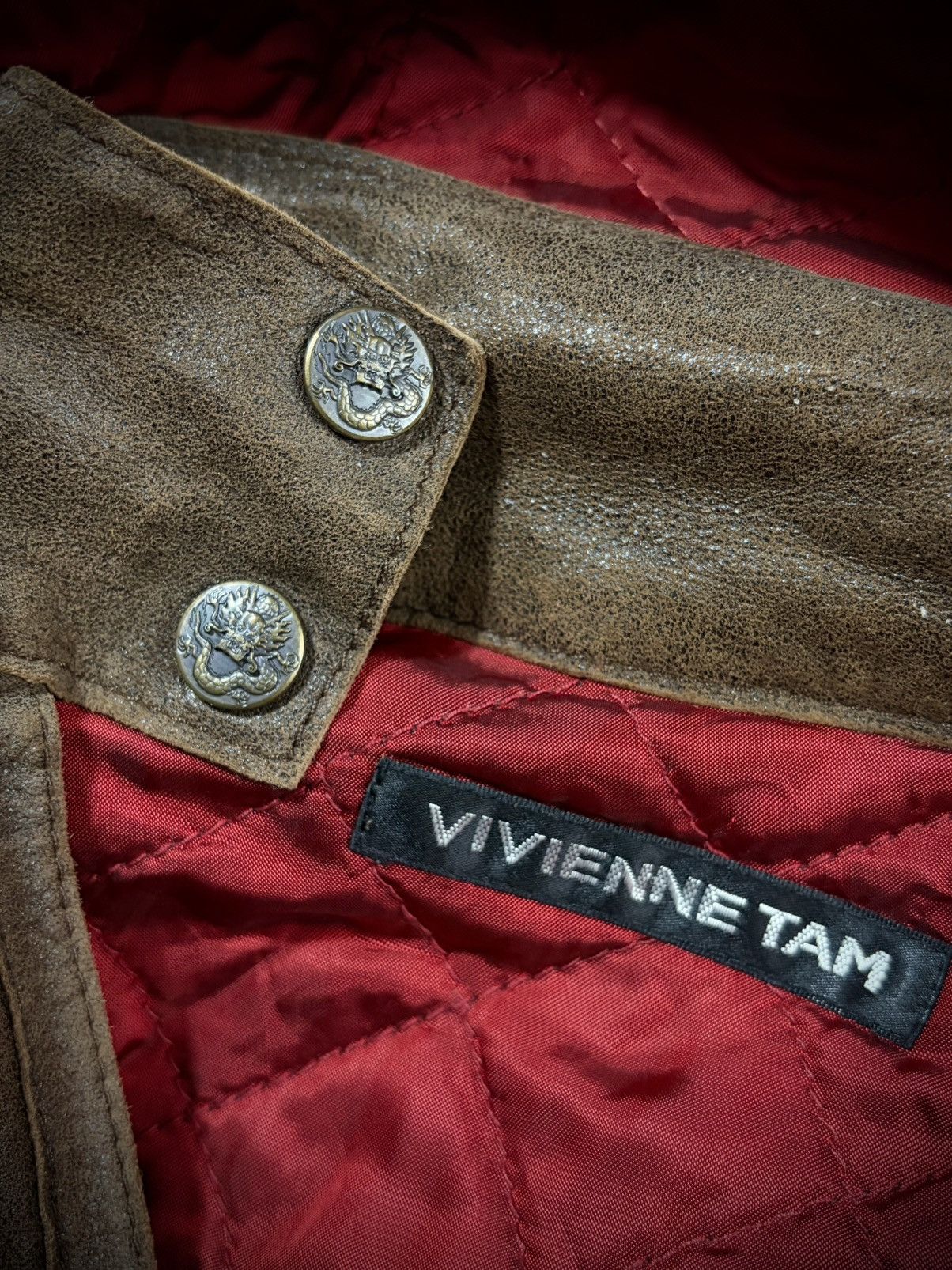 Vivienne Tam Vivienne Tam Double Zip Leather Jacket Raccoon Fur Hood Size M / US 6-8 / IT 42-44 - 6 Thumbnail