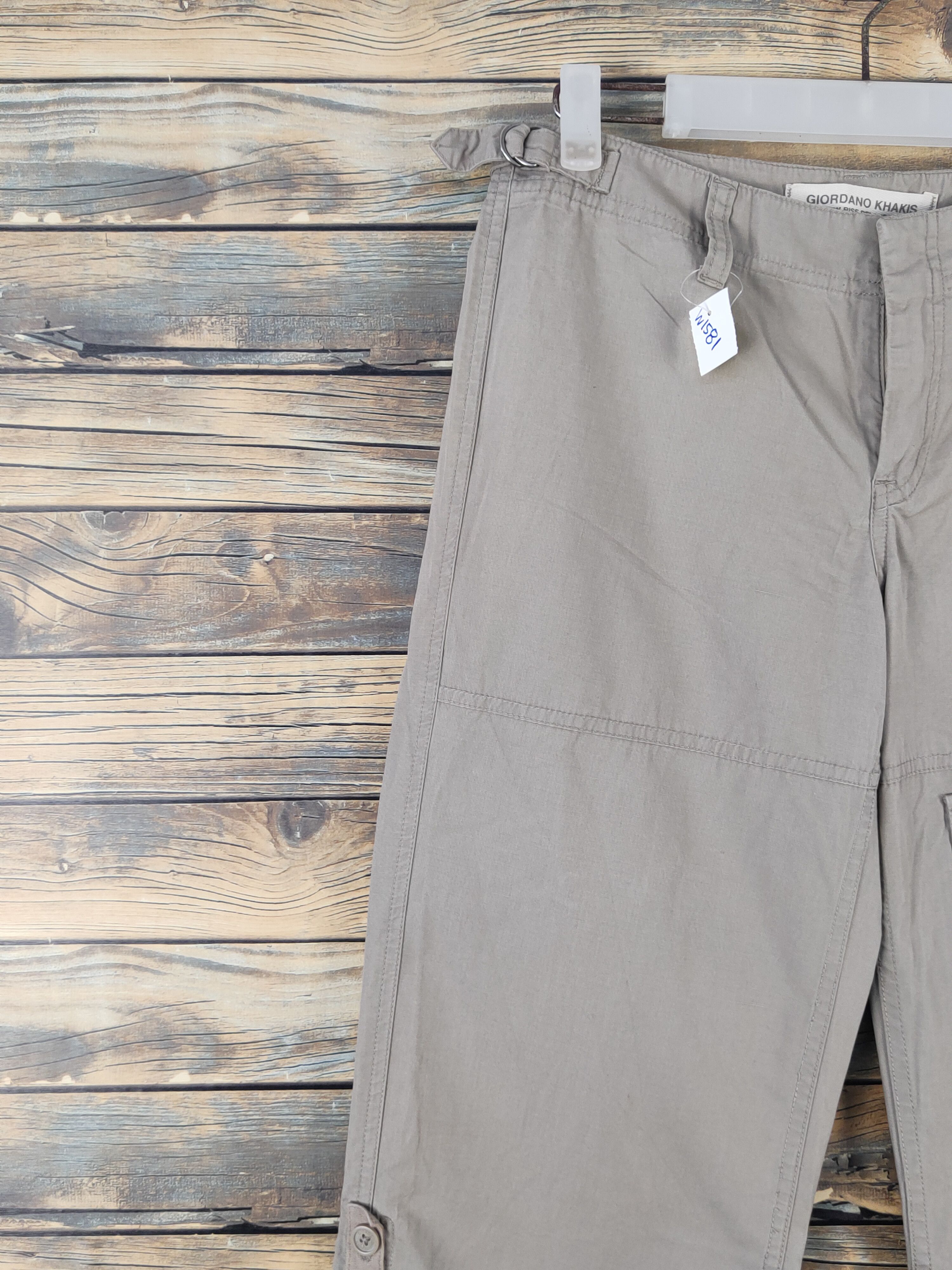 Giordano Giordano Khaki Multipocket Tactical Cargo Pants #W1581 Size 29" - 3 Thumbnail