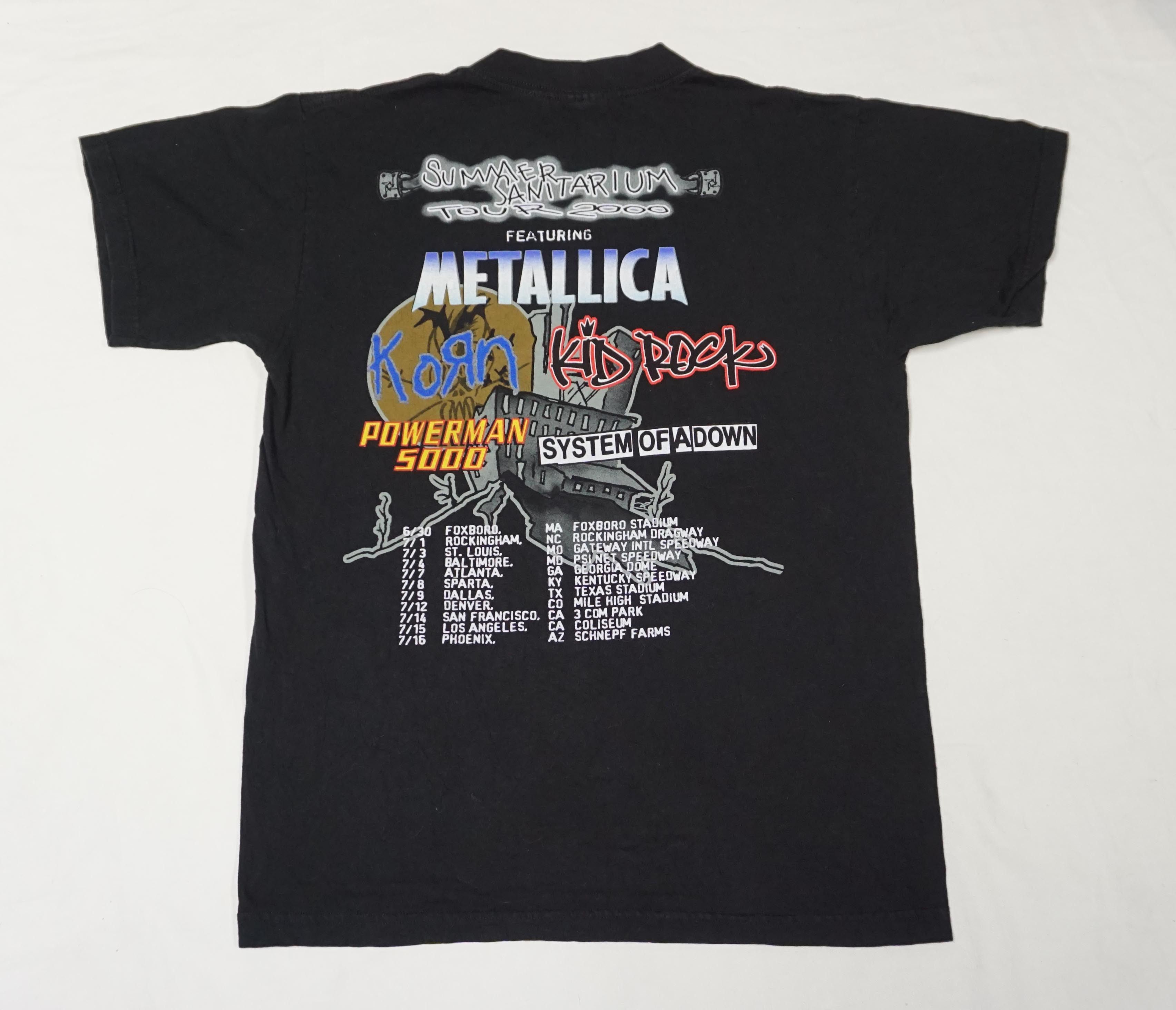 Band Tees × Vintage 2000 Summer Sanitarium Tour T-shirt, Metallica Korn Kid Rock Size US L / EU 52-54 / 3 - 4 Thumbnail