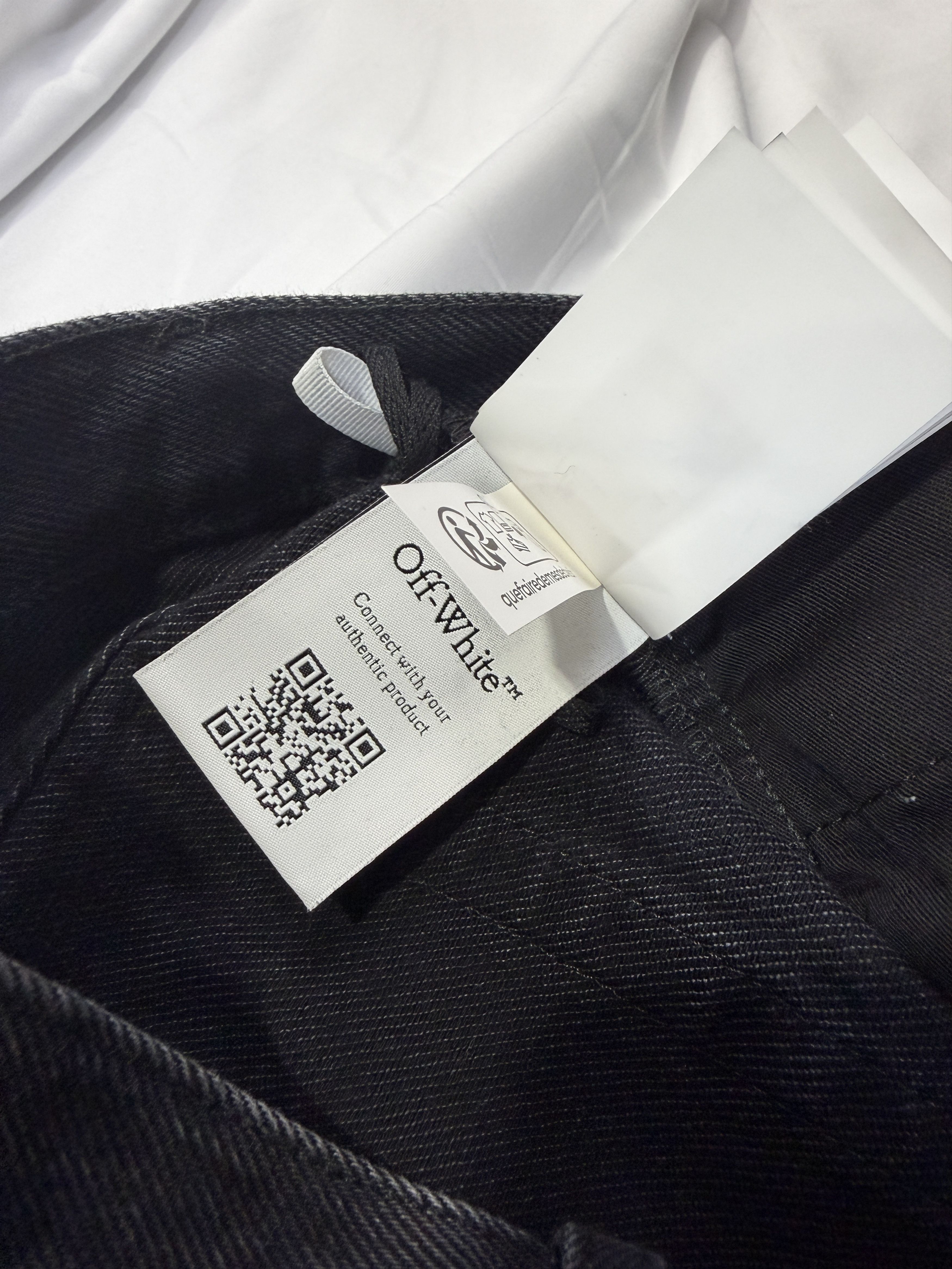 Off-White Off White Black Denim For Ever Jeans Size 36 Size US 36 / EU 52 - 6 Thumbnail