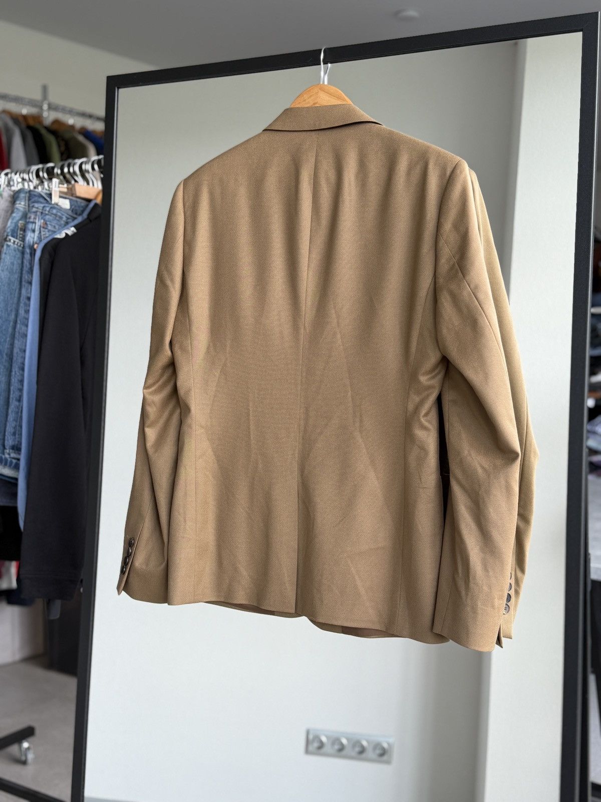 Sandro sandro Paris beige wool blazer jacket size 48 Size 48S - 9 Thumbnail