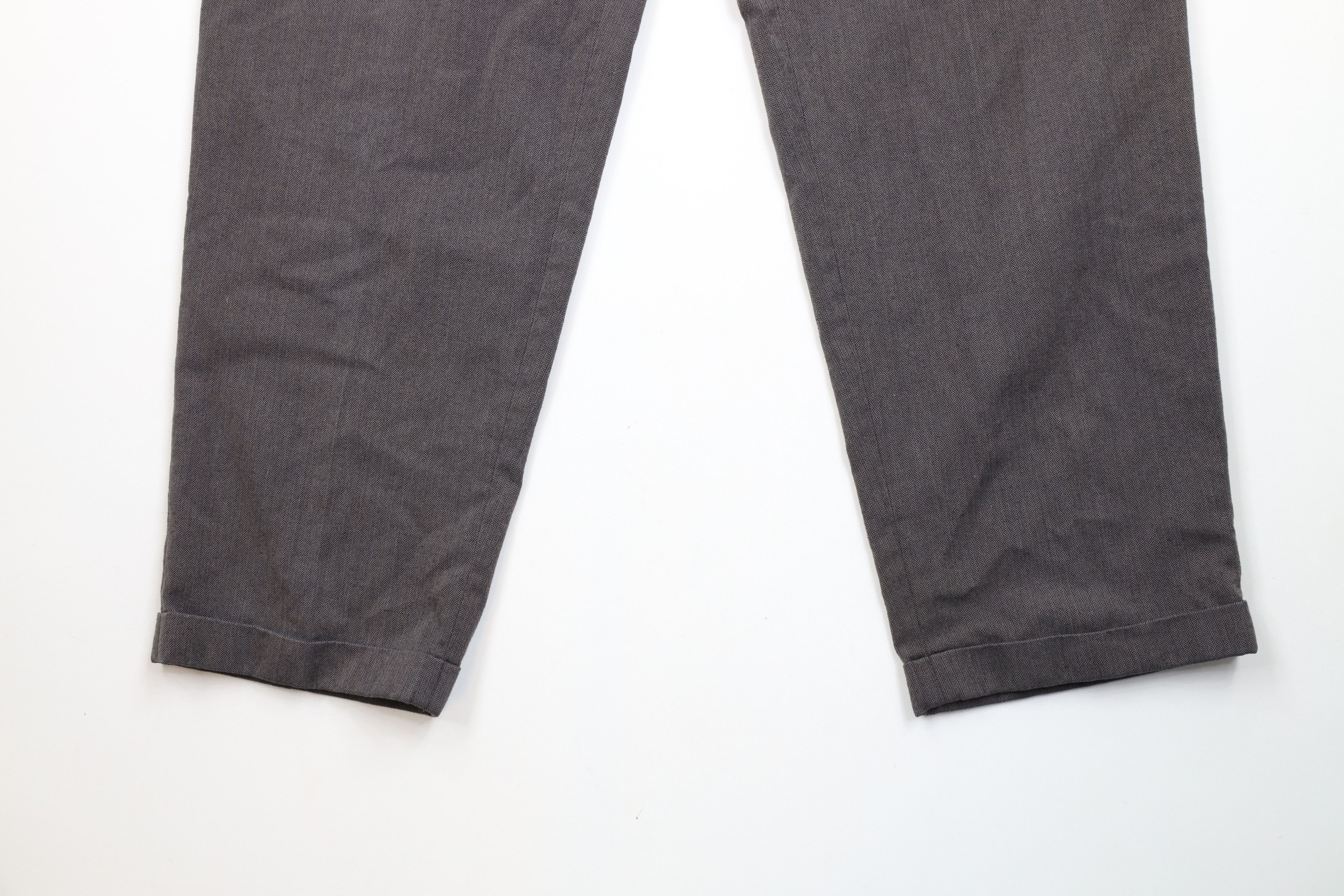 Vintage Vintage 90s Streetwear Wide Leg Chino Pants Herringbone Size US 34 / EU 50 - 4 Thumbnail