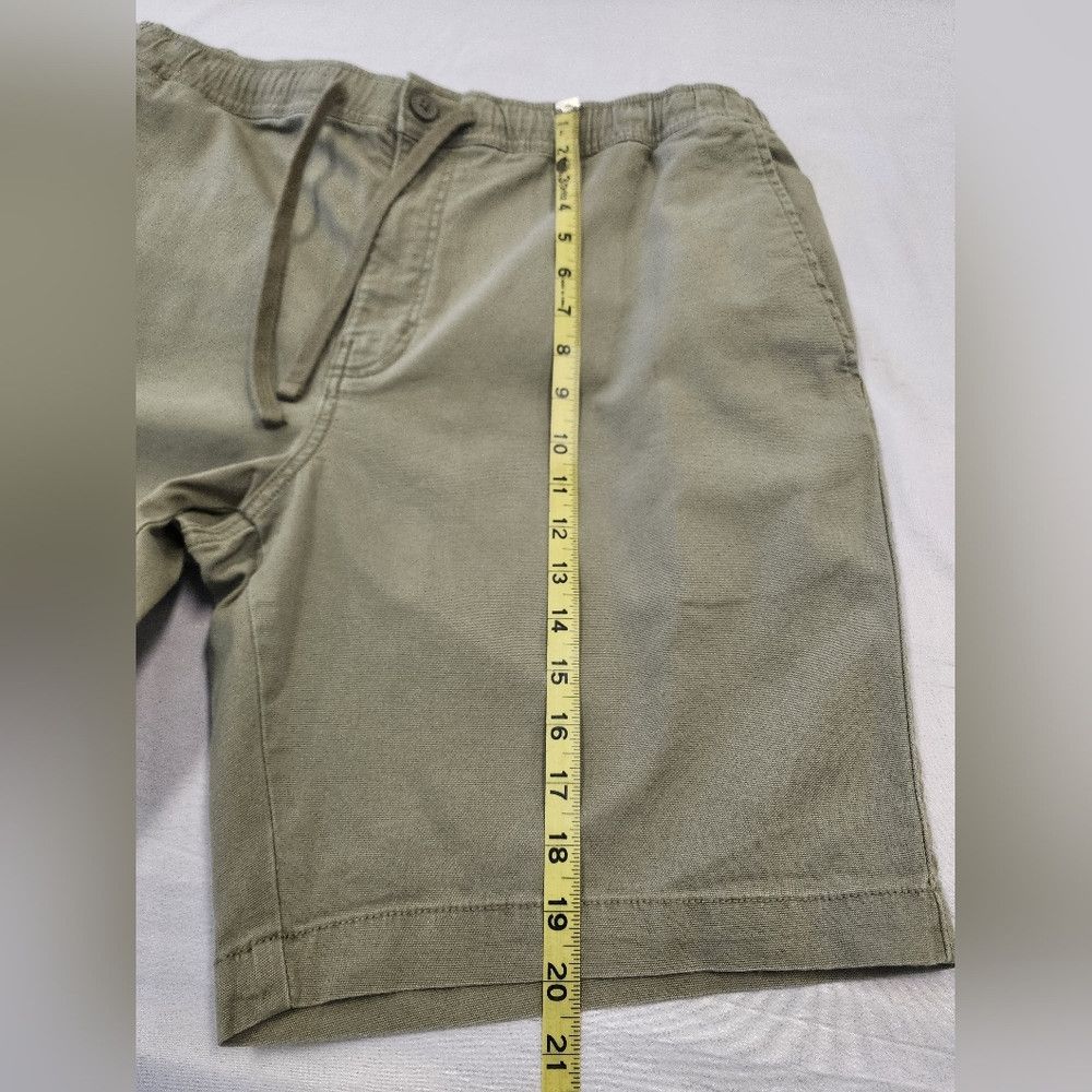 Shorty's Skateboards Mutual Waves Green Khaki Shorts Elastic Waist Drawstring XL Size US 38 / EU 54 - 7 Thumbnail