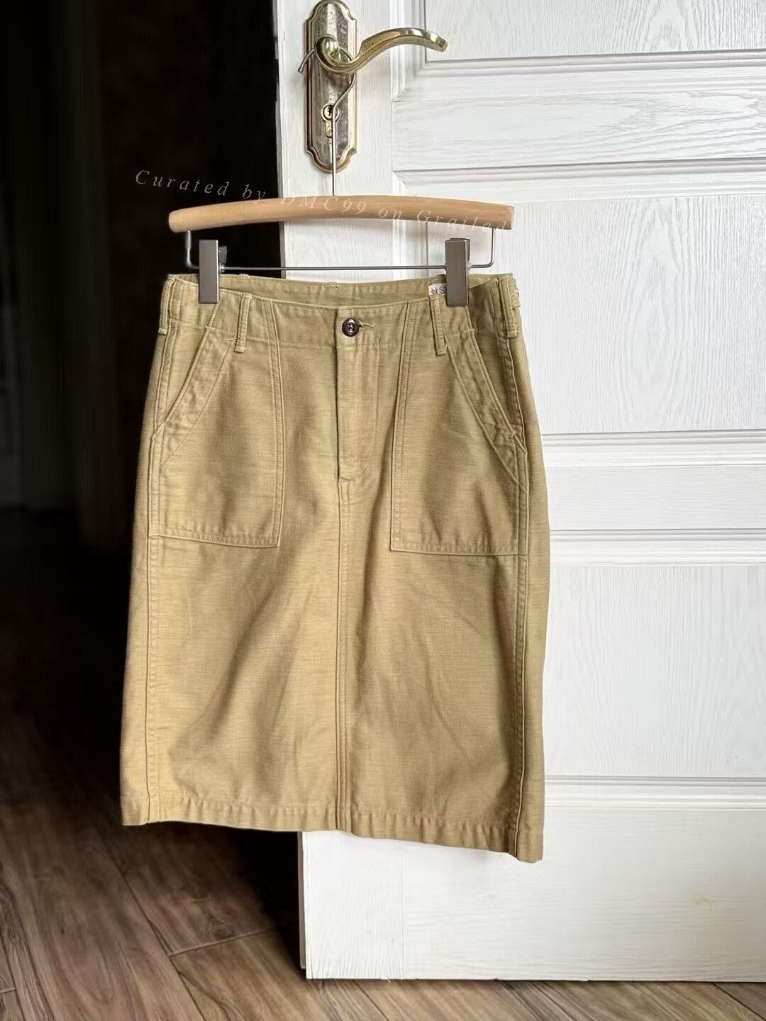 Orslow Or Slow Vintage Khaki Skirt Size 22" - 1 Thumbnail