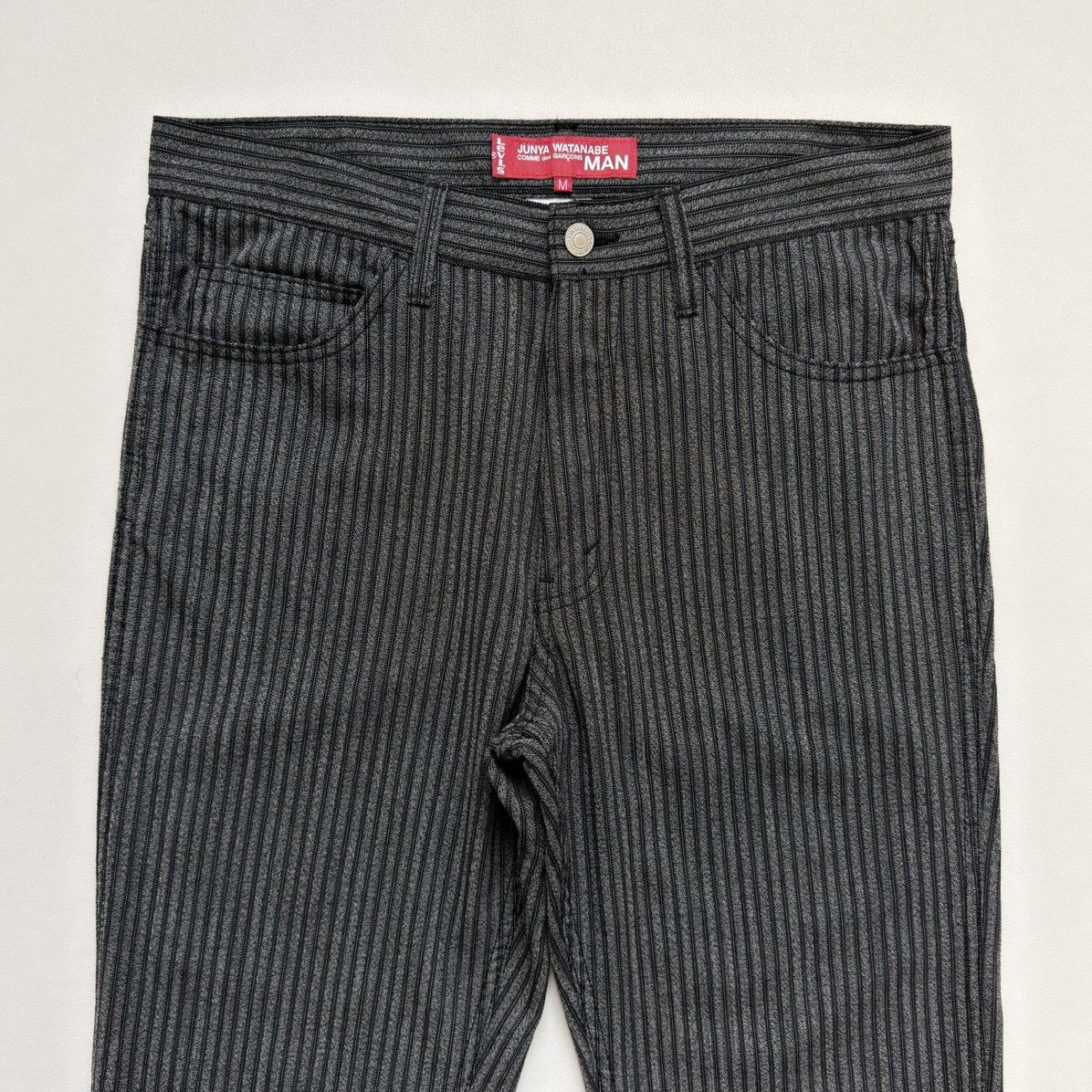 Comme des Garcons AD / AW 05 Gray Pinstripe Wool Pants Size US 34 / EU 50 - 3 Thumbnail