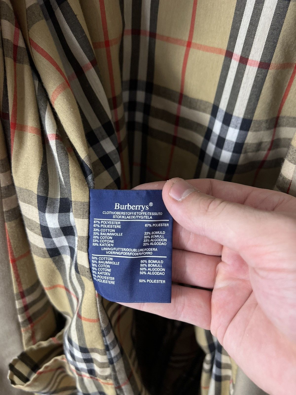 Burberry Burberrys Vintage Trench Coat Beige Nova Check L England Size L / US 10 / IT 46 - 12 Thumbnail