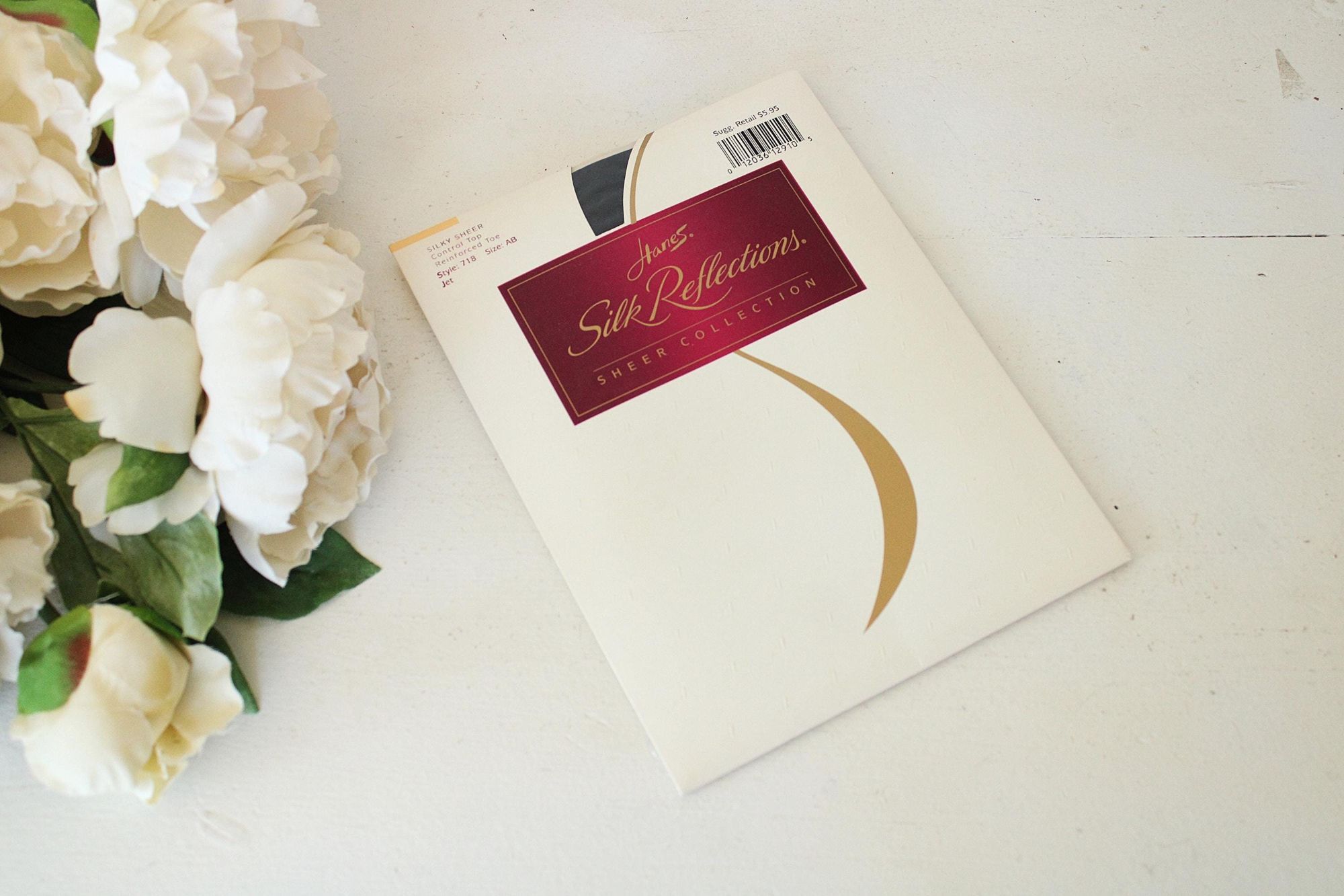 Hanes Vintage 1990s 2000s Pantyhose, New NOS, Hanes Jet Black, Siz Size ONE SIZE - 1 Thumbnail