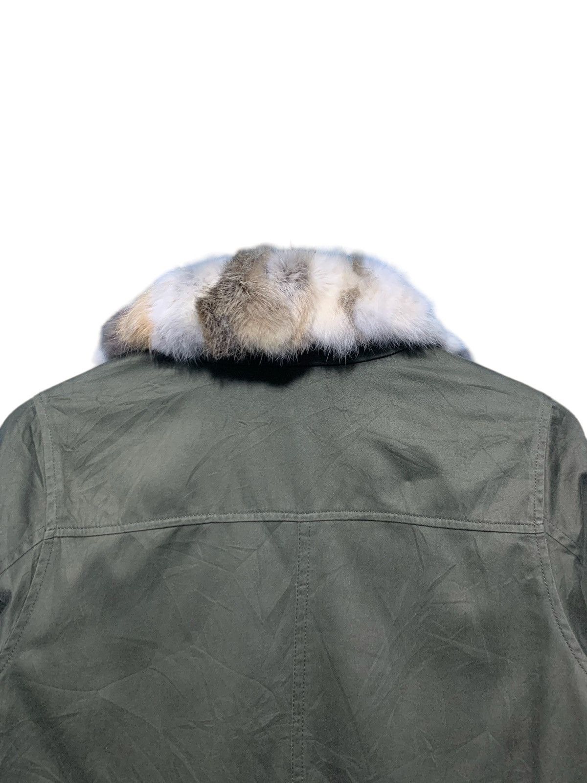 If Six Was Nine × LOWRYS FARM × Le Grande Bleu (L.G.B.) 2000s Lowrys Farm military green rabbit fur jacket Size US M / EU 48-50 / 2 - 10 Thumbnail