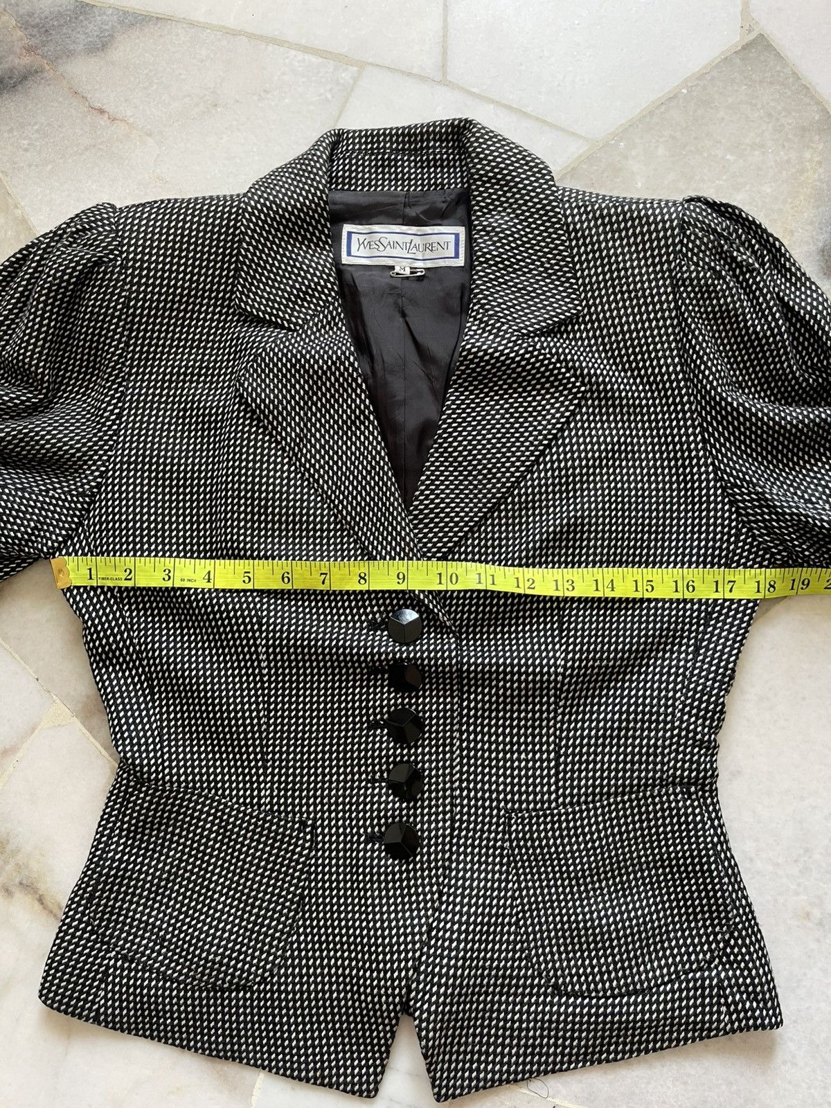 Yves Saint Laurent 90s Yves Saint Laurent Plaid Blazer Jacket Size M / US 6-8 / IT 42-44 - 13 Thumbnail