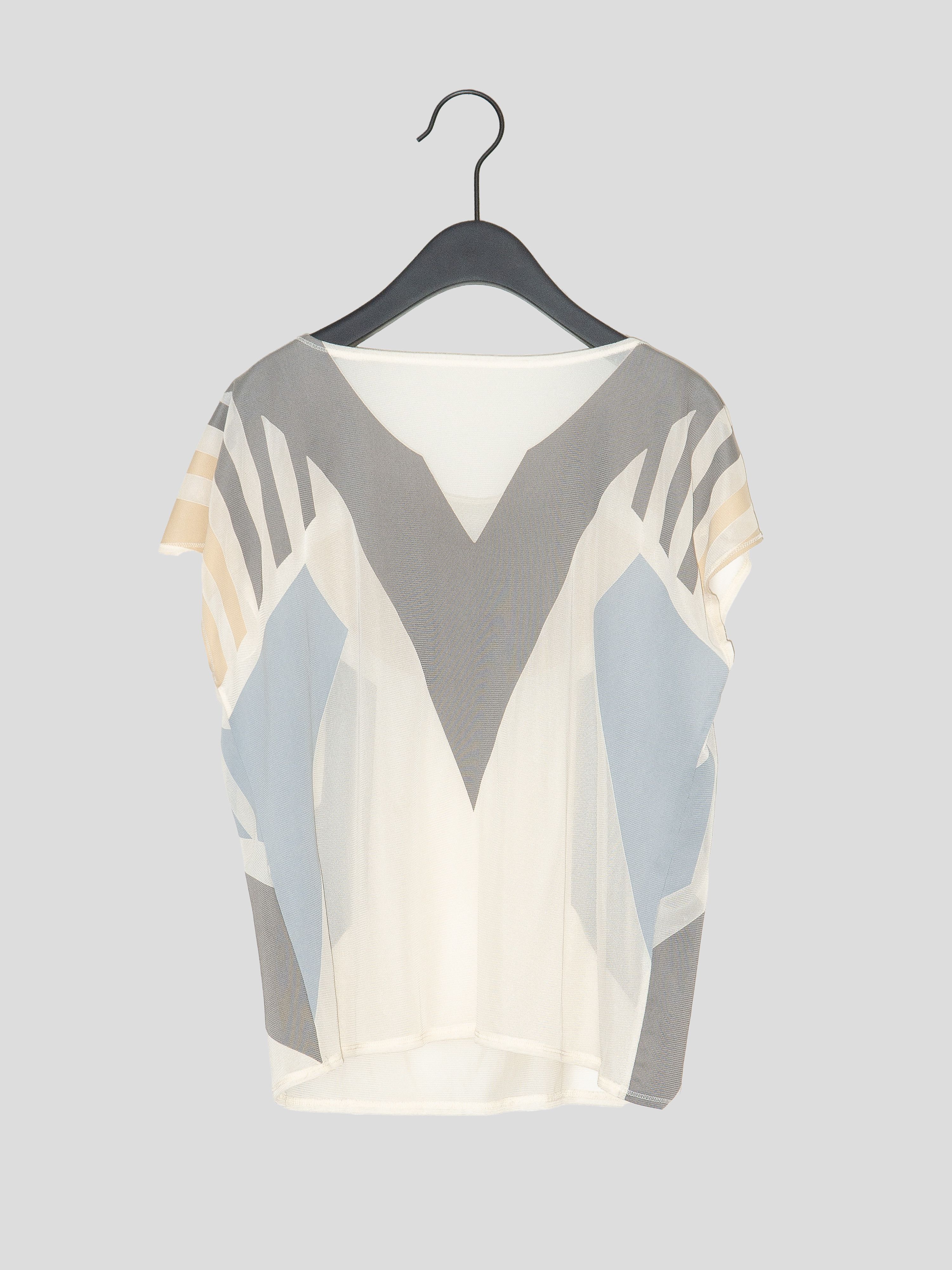 Issey Miyake SS12 Runway Geometric Mesh Top Size M / US 6-8 / IT 42-44 - 4 Thumbnail