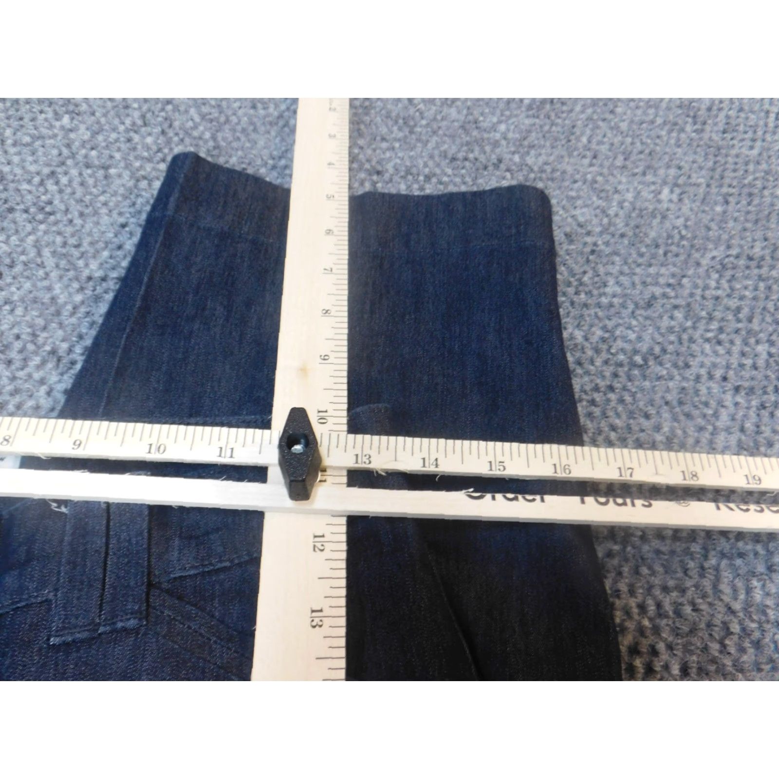Dockers DOCKERS Jeans Womens 4 Blue Regular Straight Zip Pockets Denim Cotton Polyester 27in Inseam 19in Mid Rise Classic Gift Size 27" / US 4 / IT 40 - 4 Thumbnail