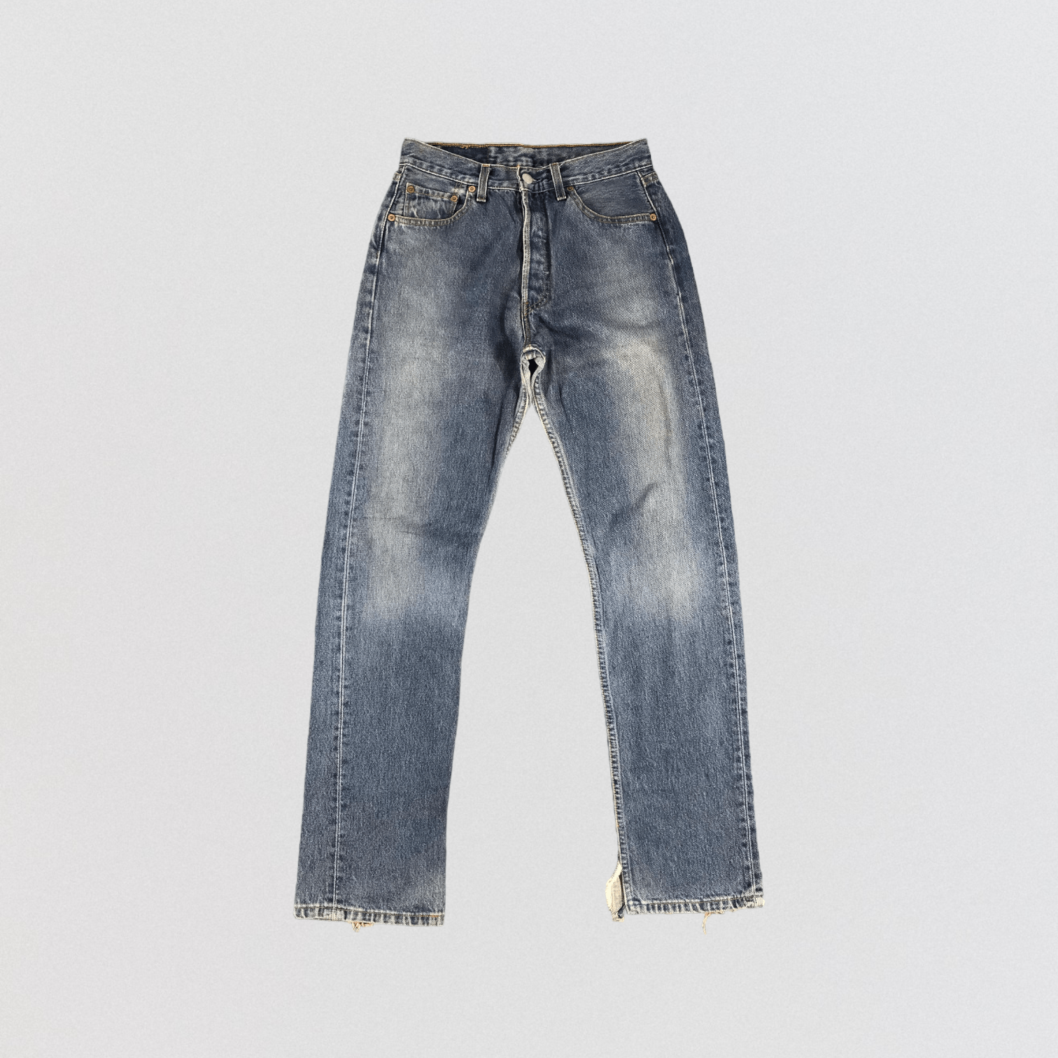 Levi's × Vintage Vintage 90s Levis 501 Blue Jeans-JM892 Size US 27 - 1 Thumbnail