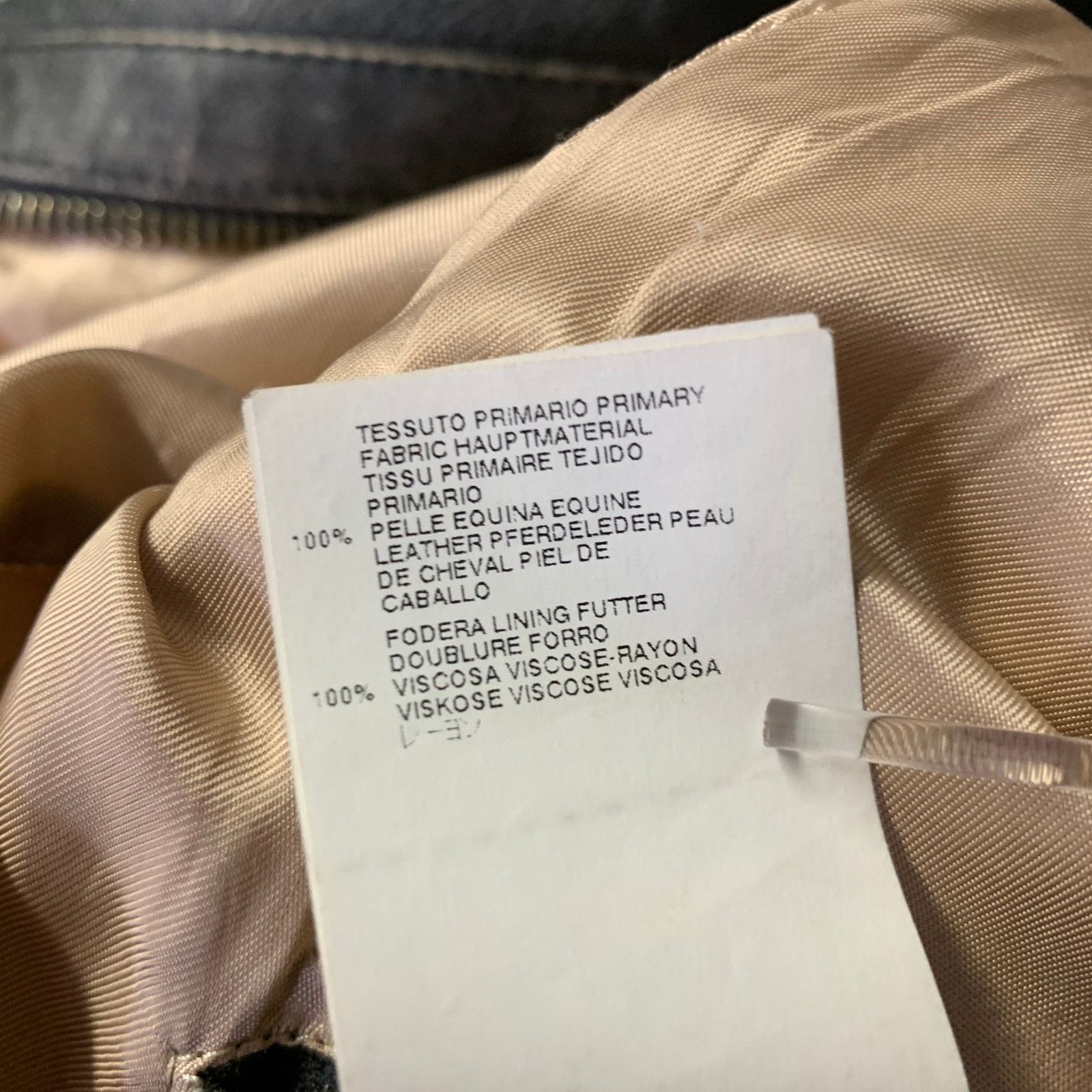 Marc Jacobs MARC JACOBS XXL Black Tan Distressed Leather Bomber Coat Size US XXL / EU 58 / 5 - 8 Thumbnail