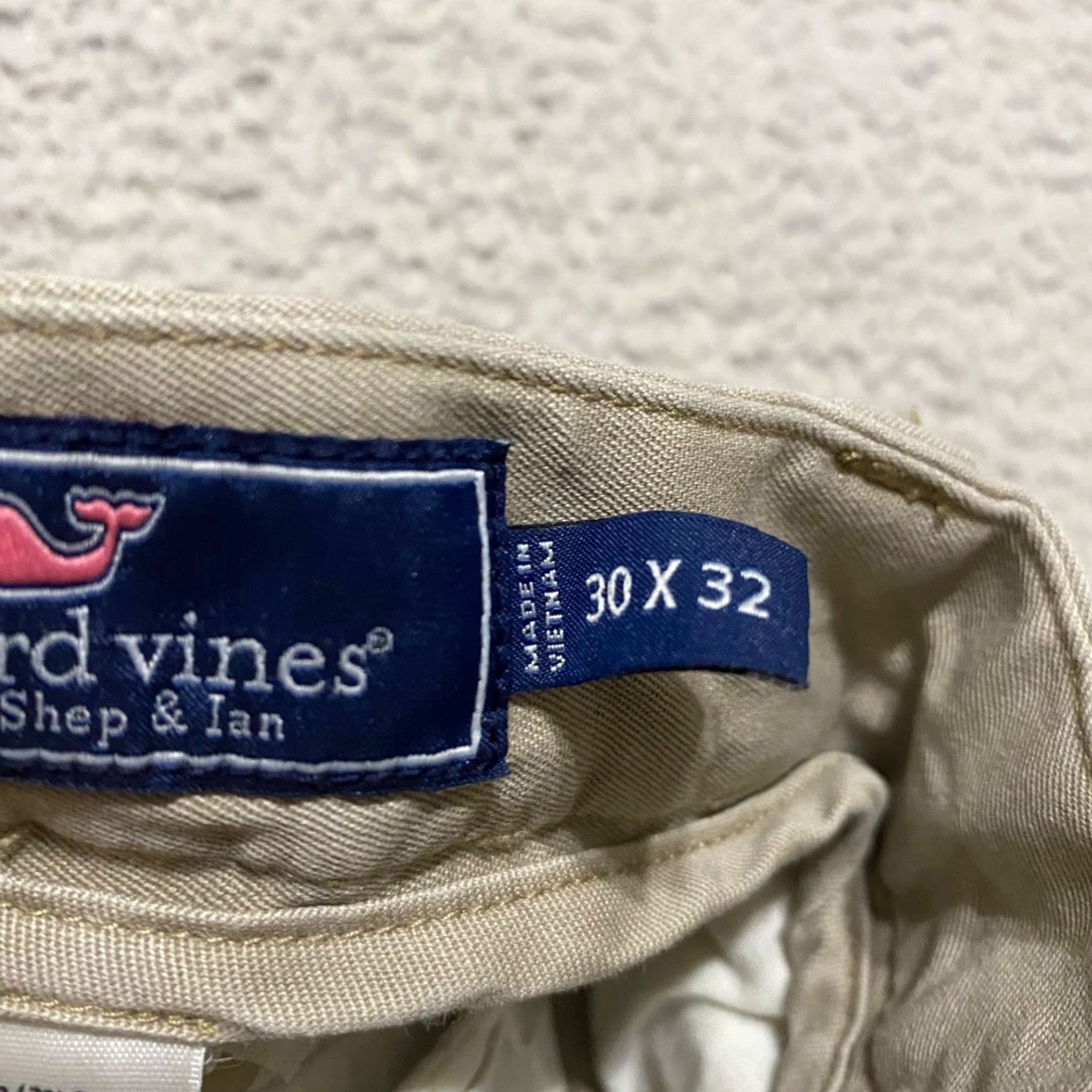 J.Crew Vineyard Vines Mens Pants 30x32 Beige Chino Straight Mid Rise Business Casual Size US 30 / EU 46 - 4 Thumbnail