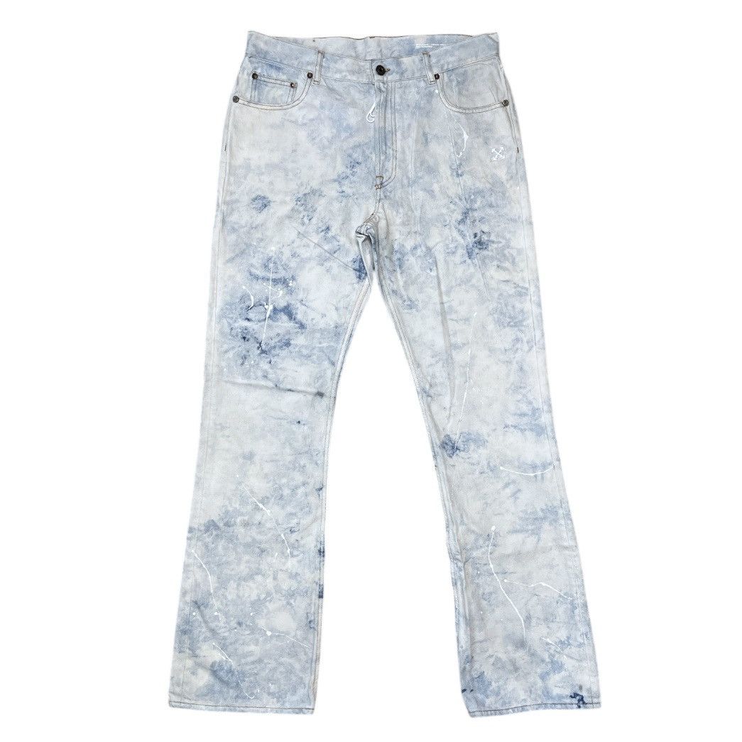 Off-White × Virgil Abloh RARE extreme bleach off white jeans Size US 34 / EU 50 - 2 Thumbnail