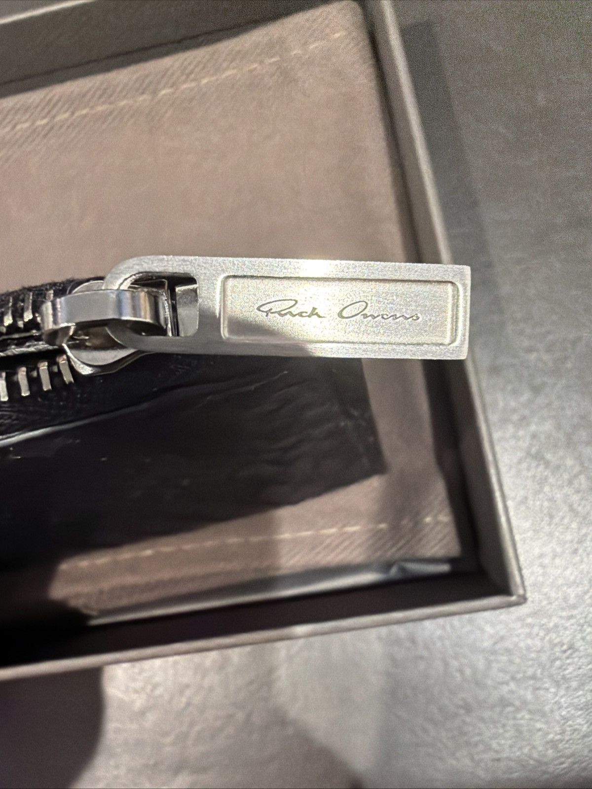 Rick Owens Rick Owens Concordians Hook Wallet in Black Python Leather Size ONE SIZE - 5 Thumbnail