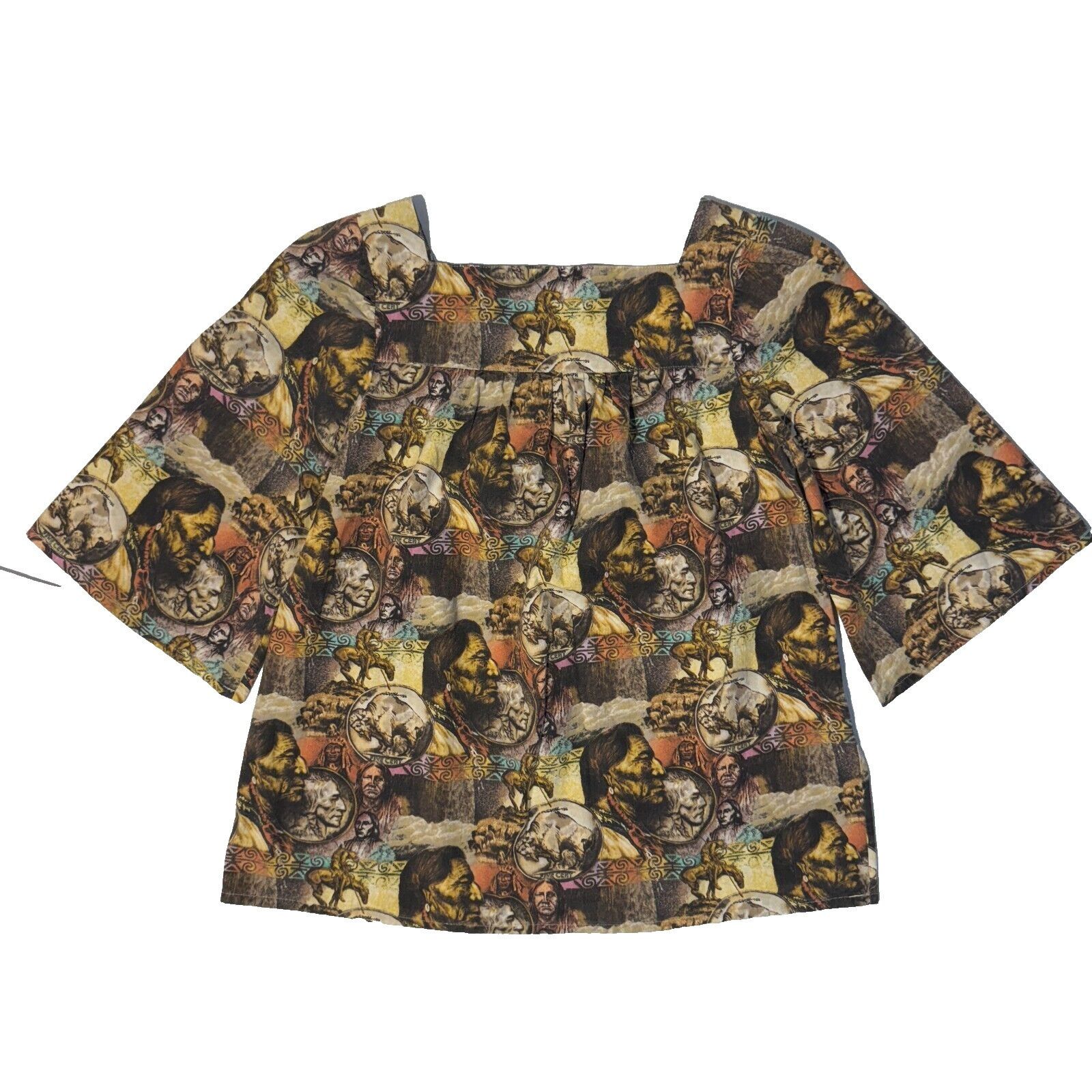 Other Buffalo Nickel Indian Head Womens Blouse Top Samll S Square Size S / US 4 / IT 40 - 5 Thumbnail
