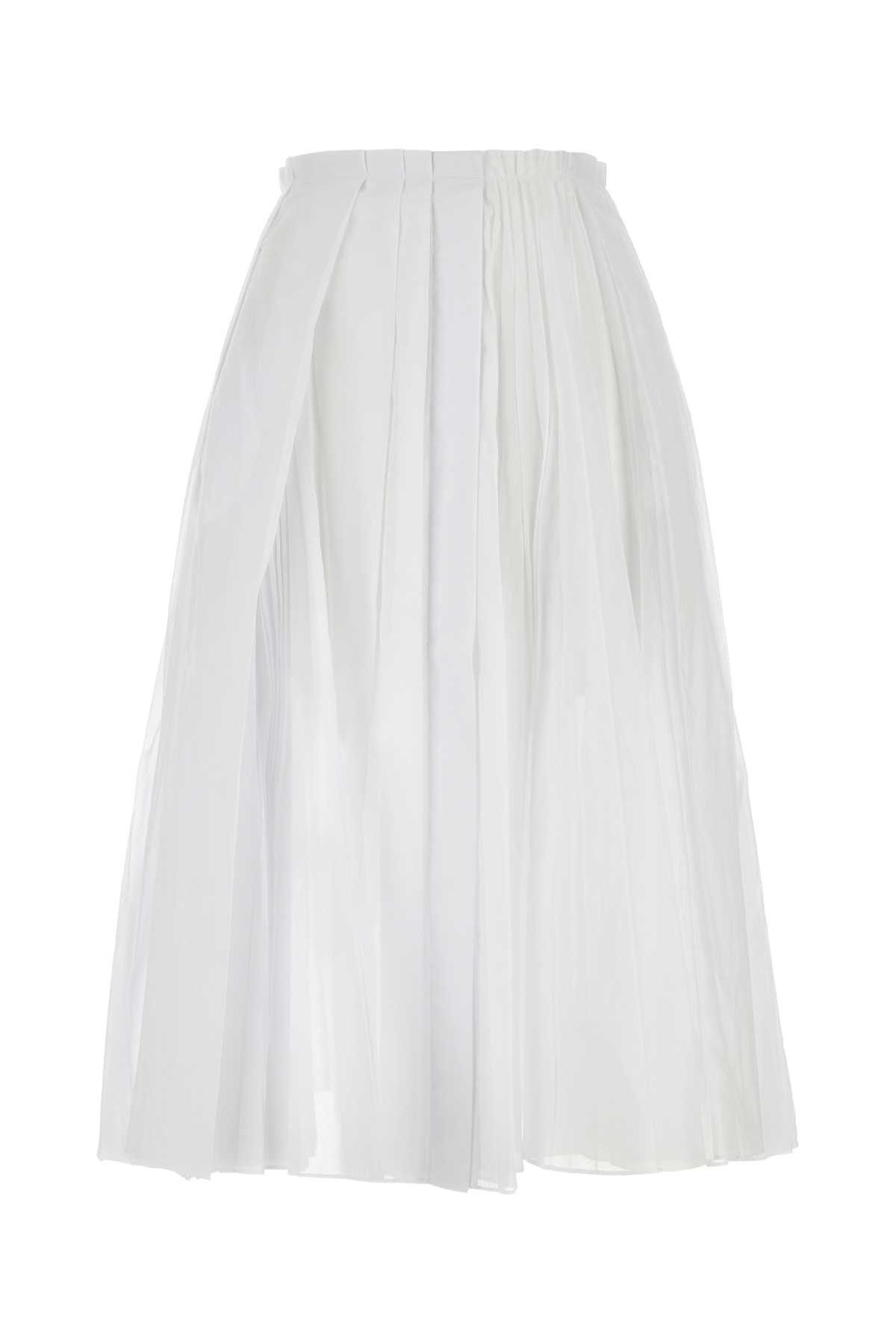 White Organdy Skirt