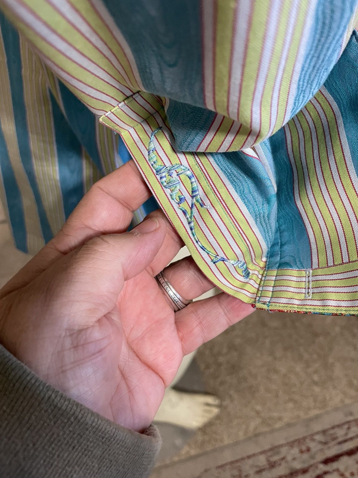 Robert Graham Striped Button front shirt Size US XL / EU 56 / 4 - 7 Thumbnail
