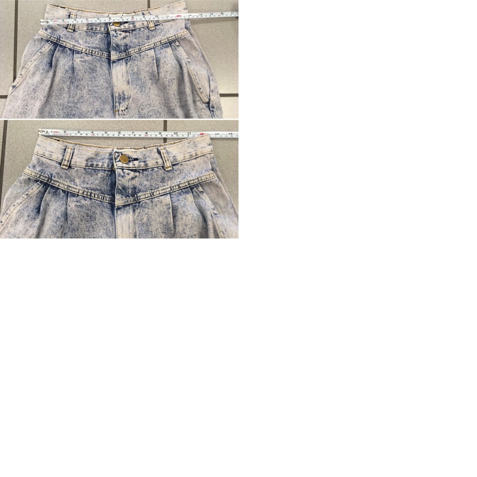 Vintage VINTAGE Mixed Blues Jeans High Waist Tapered Leg 26 in Waist 80s 90s Blue Denim New Wave Hip Hop Punk 1980s 1990s Mens Size 26" / US 2 / IT 38 - 9 Thumbnail