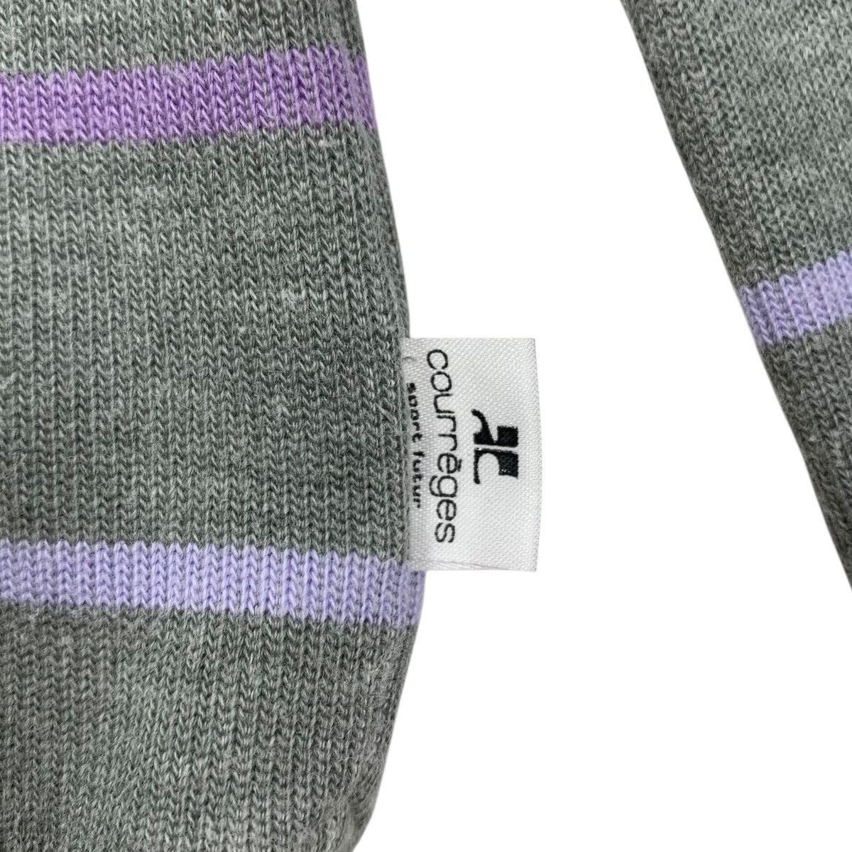 Courreges COURREGES SPORT FUTUR Paris Stripes Half Zipper Shirt Size S / US 4 / IT 40 - 4 Thumbnail