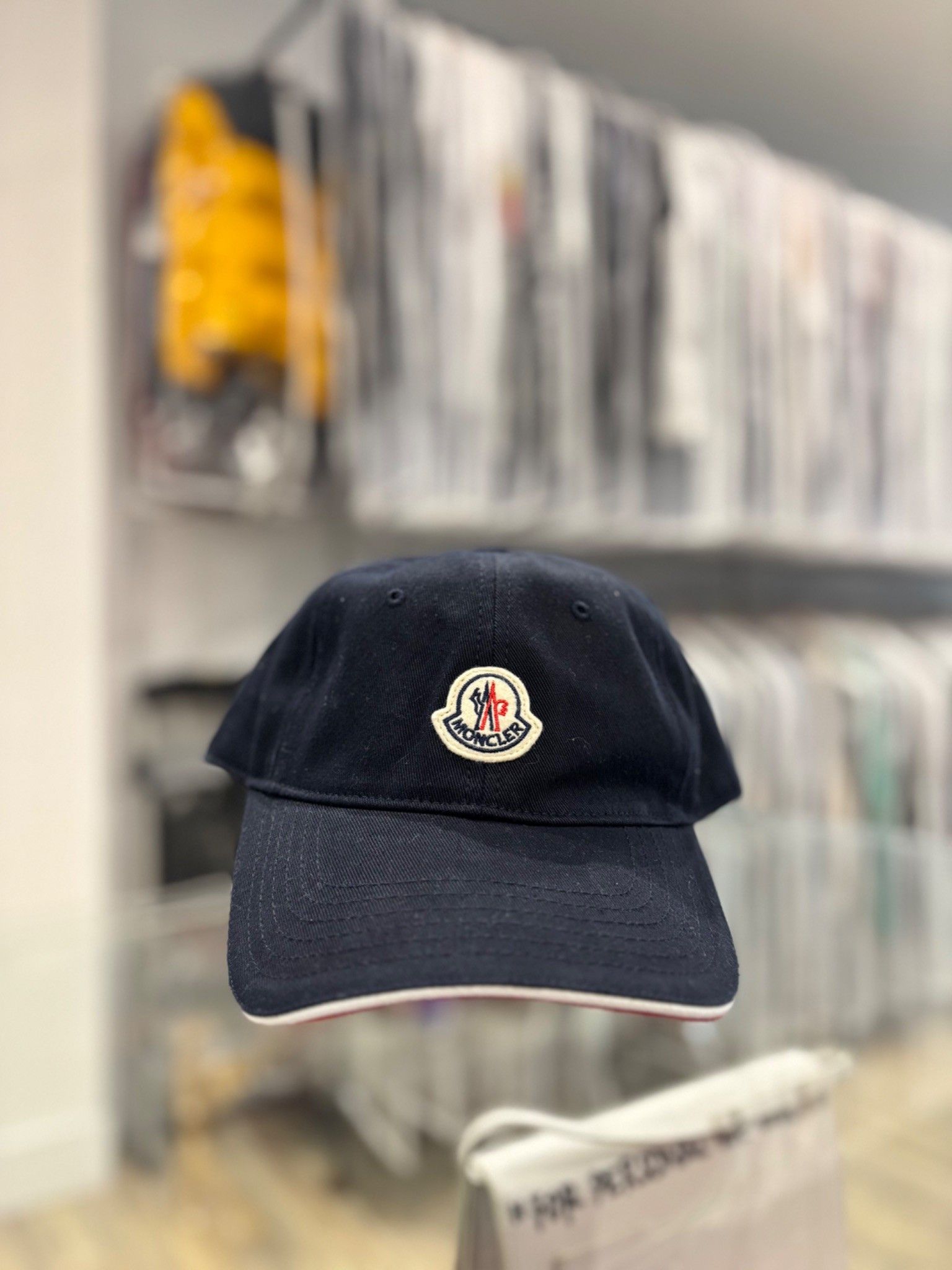 Moncler Moncler Embroidred Cotton Baseball Cap Blue Size ONE SIZE - 2 Thumbnail