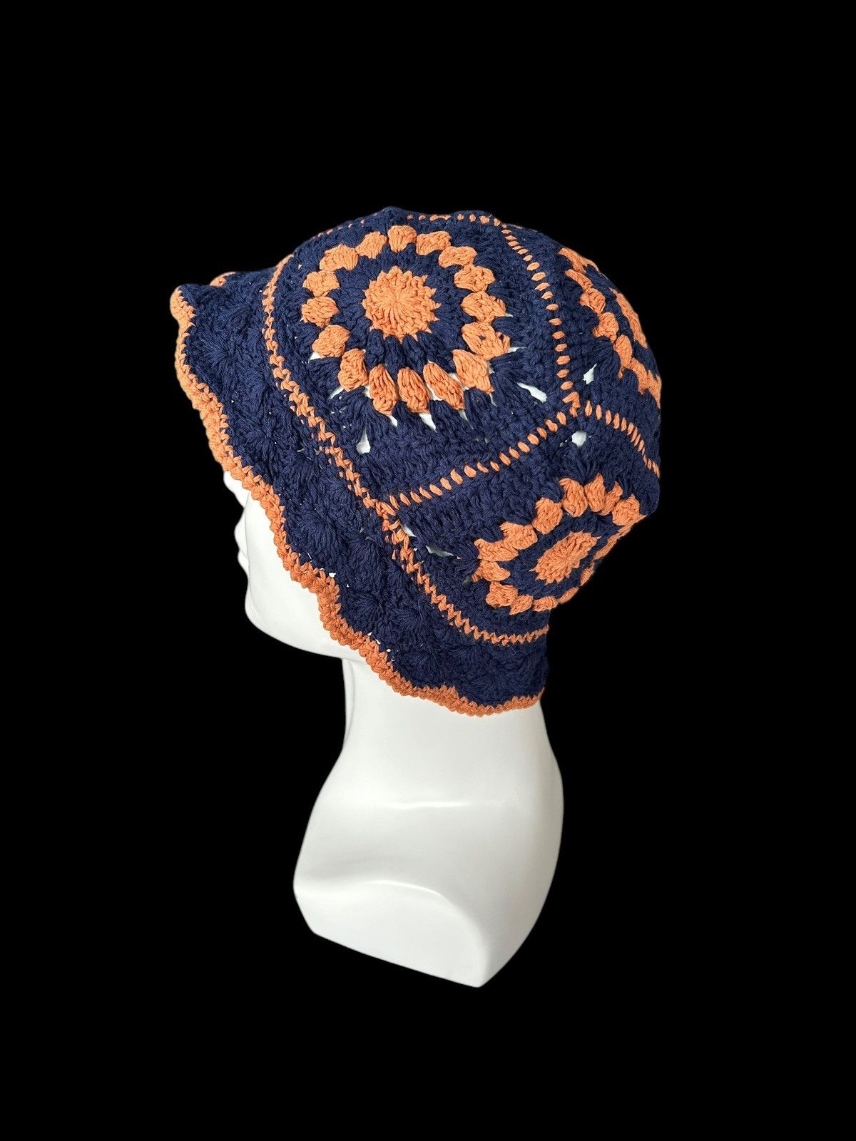 Japanese Brand × Kapital × Vintage Crochet Knitted Handmade Bucket Hats ☠️☠️ Size ONE SIZE - 4 Thumbnail