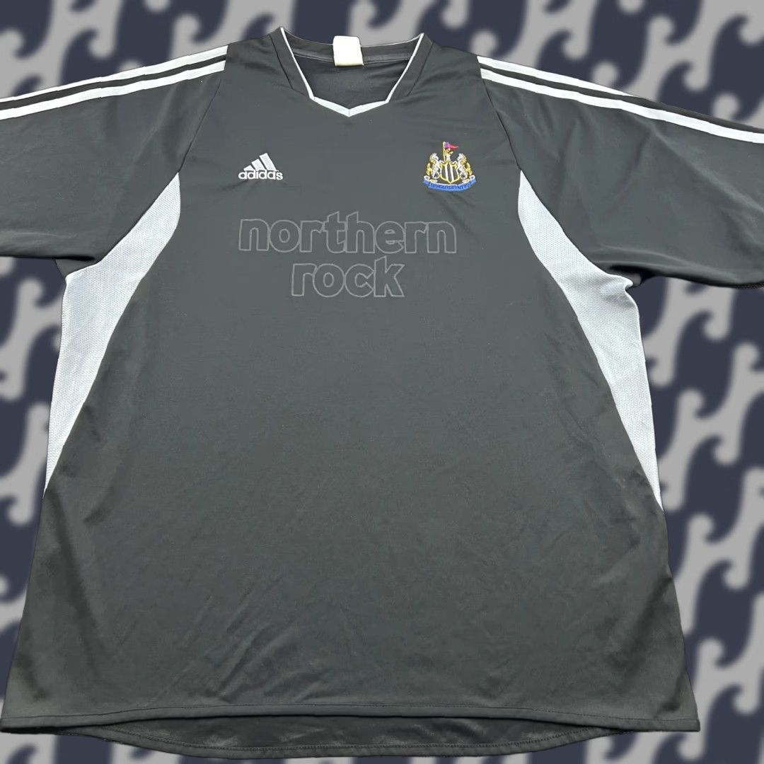 Adidas adidas New Castle 2003 2004 Away Mens Football Jersey XL Shirt Black Short Sleeve Moisture Wicking Quick Dry Sports Jersey Mens Size US XL / EU 56 / 4 - 1 Thumbnail