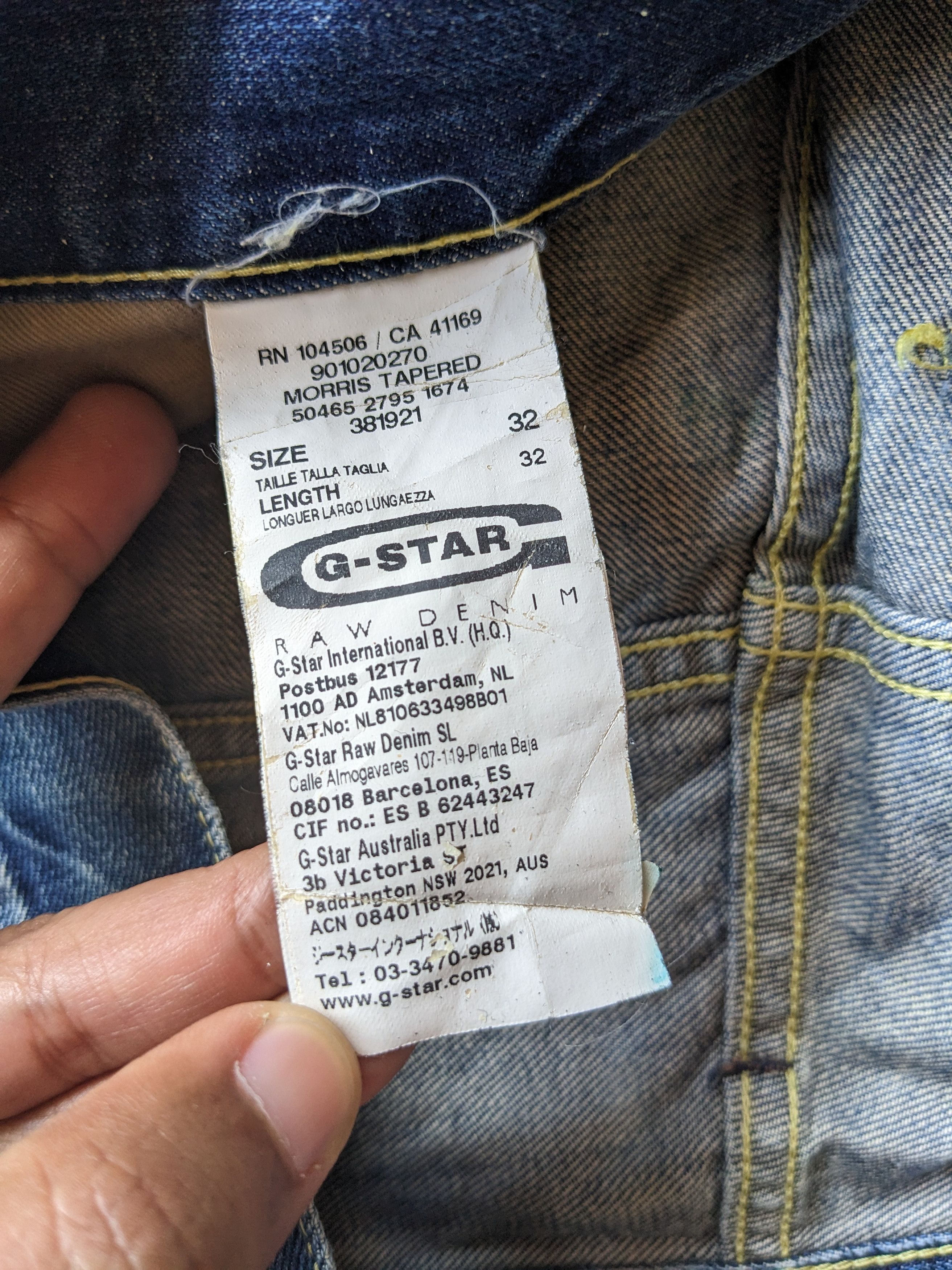 G-Star G Star Raw 3301 distressed faded jeans Size US 34 / EU 50 - 12 Thumbnail