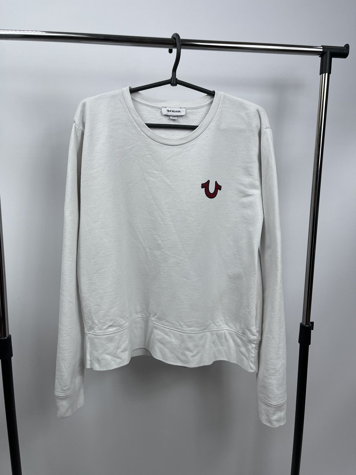True Religion True Religion Sweatshirt Women’s Size L White Big Logo Size L / US 10 / IT 46 - 2 Thumbnail