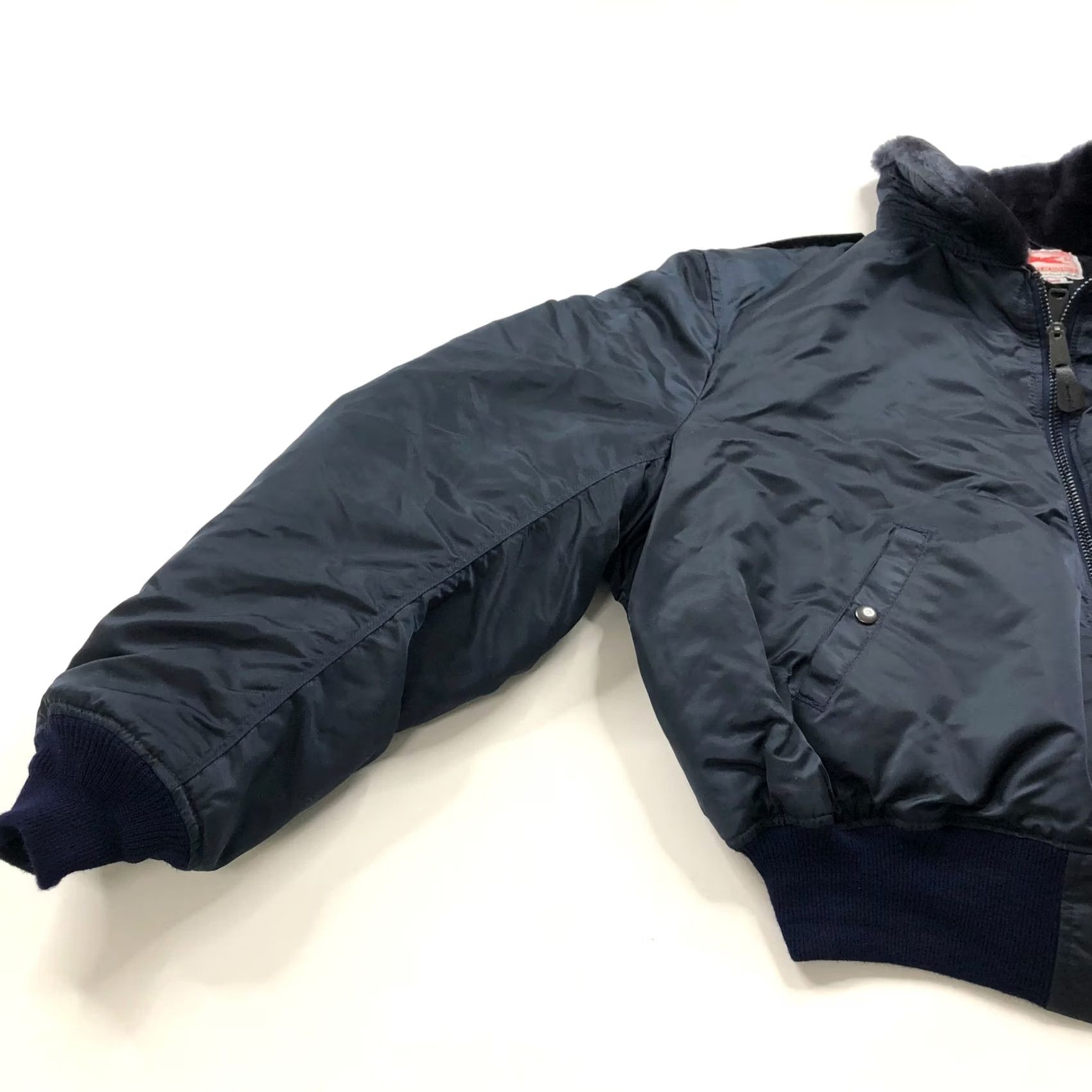 Avirex VINTAGE Avirex Airmail Bomber Jacket Mens 2XL Green Nylon Fur Collar USA MINT Size US XXL / EU 58 / 5 - 4 Thumbnail