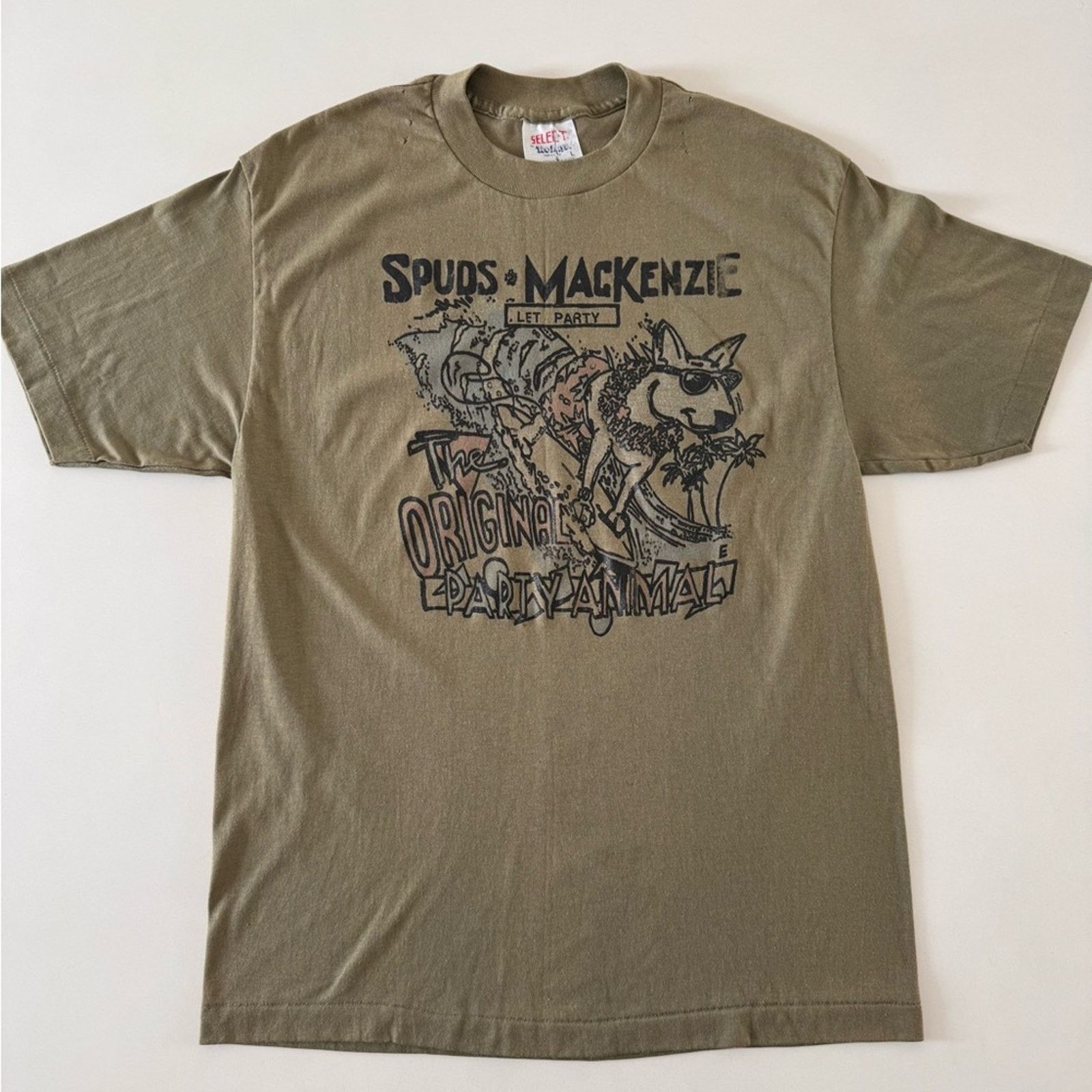 TEE JAYS VTG Spuds Mackenzie single stitch t shirt Size L / US 10 / IT 46 - 12 Thumbnail
