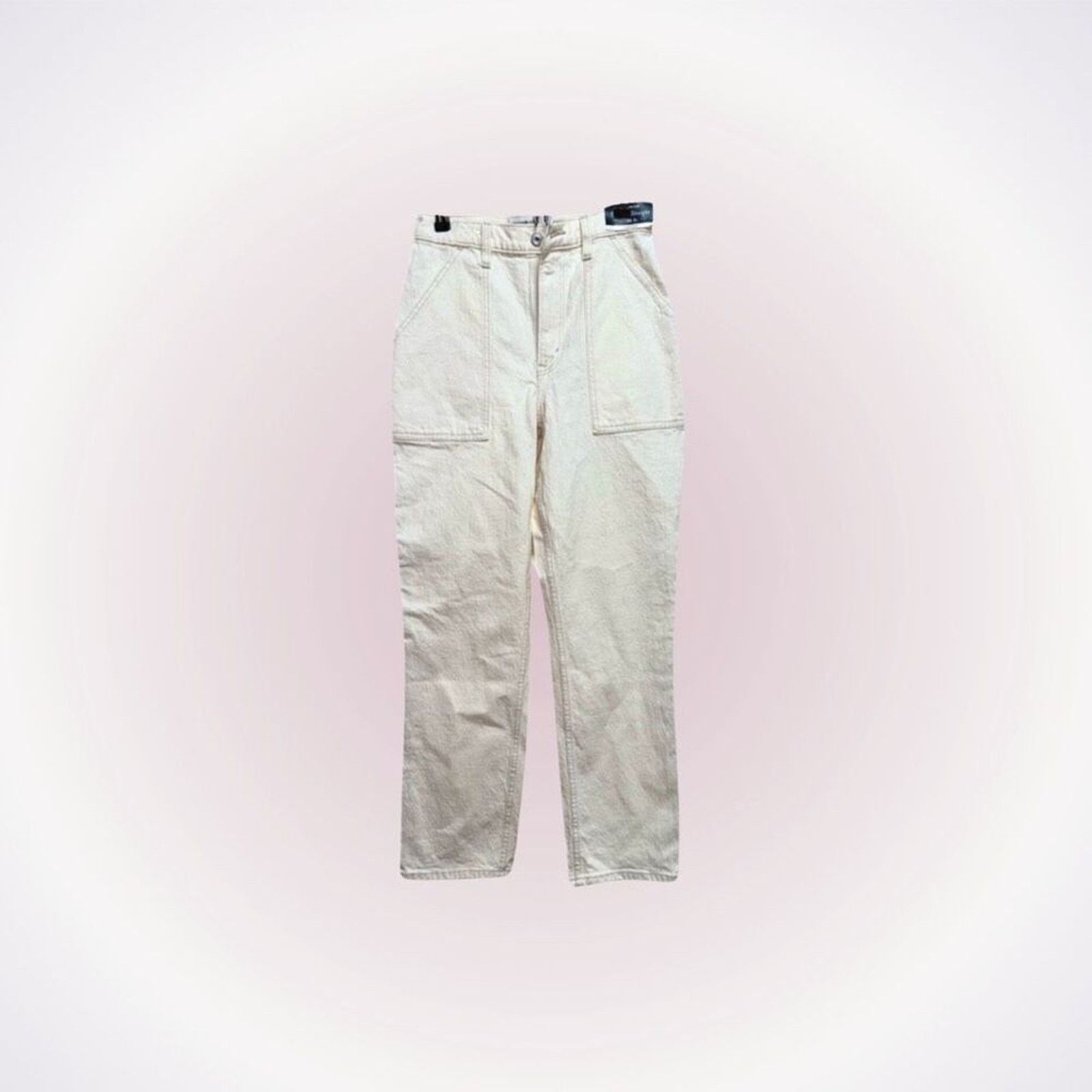 Abercrombie & Fitch AF Straight Leg High Rise Curve Love Jeans | Sz 26S, NWT Size 26" / US 2 / IT 38 - 1 Thumbnail