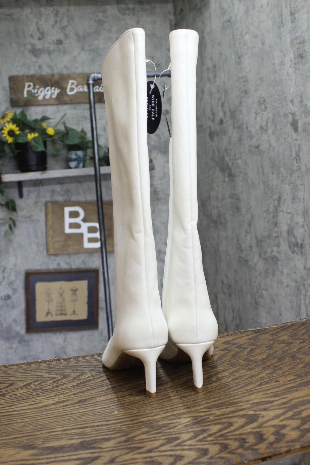 Other On 34th Stovepipe Boots 10019723900 Bone Smooth White 6m Size US 6 / IT 36 - 3 Thumbnail