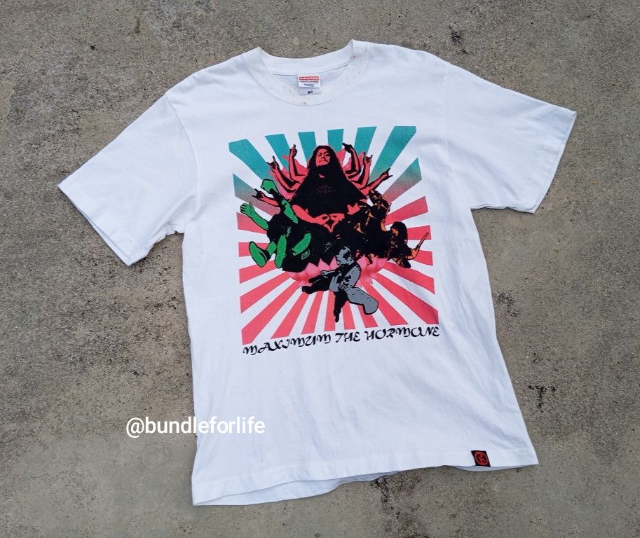 Japanese Brand 🤘 Maximum The Hormone Tshirt Band Hardcore Japan 💥🎌 Size US M / EU 48-50 / 2 - 2 Thumbnail