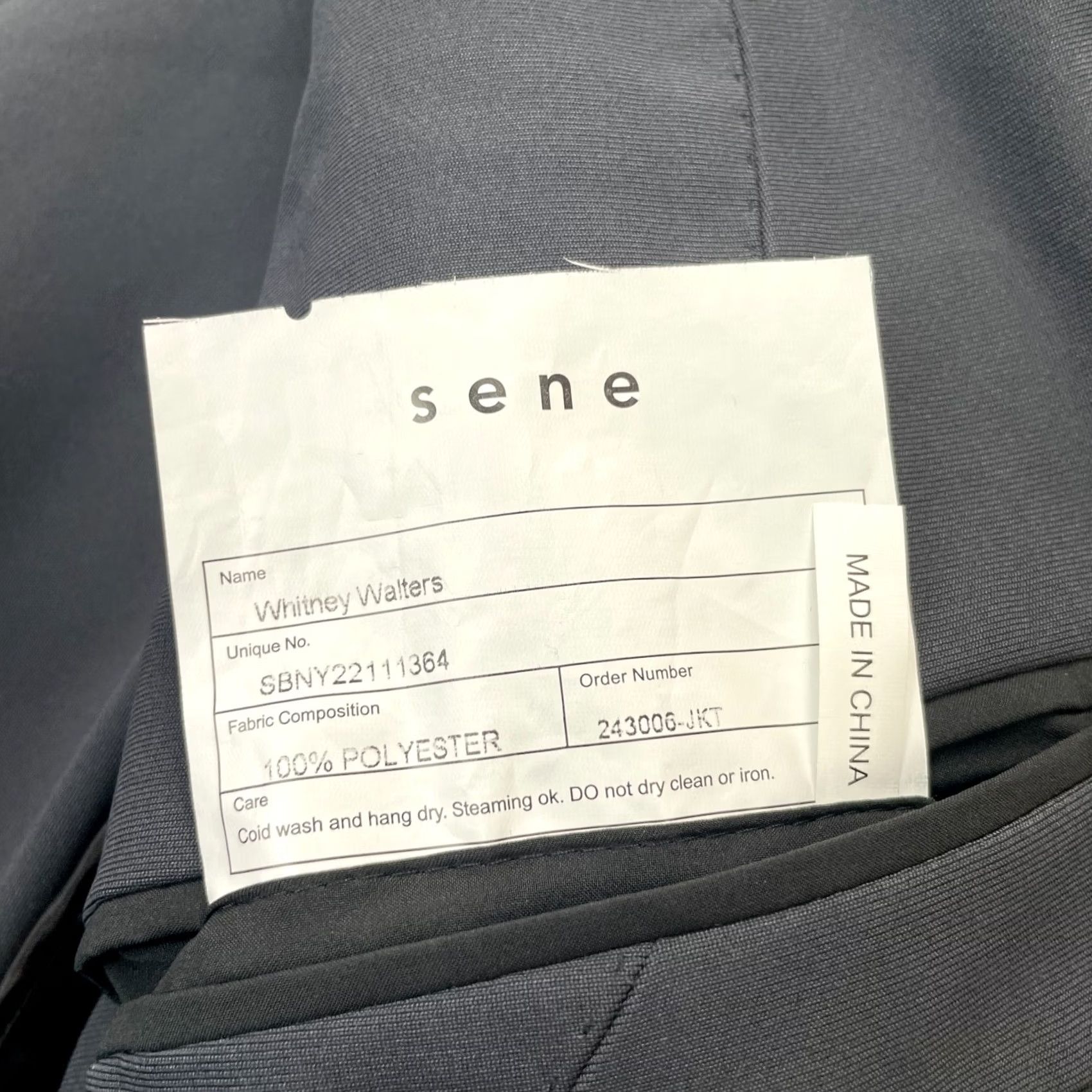 Vintage Sene Suit Set Mens Large Gray 2 Piece Soho Flex Tech Unstructured Sport Coat 2 Piece Regular Notch Solid City Classic Preppy Mens Size 42R - 7 Thumbnail