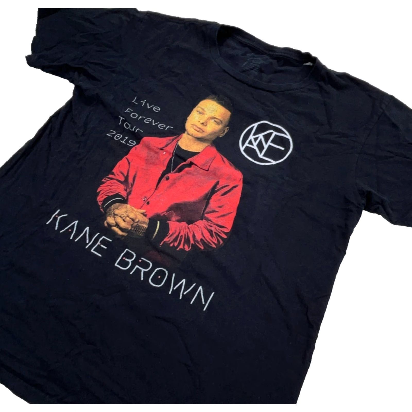 Vintage Kane Brown Band T-Shirt Men Large Black Concert Tour 2-Sided Cotton Jersey Size US L / EU 52-54 / 3 - 3 Thumbnail