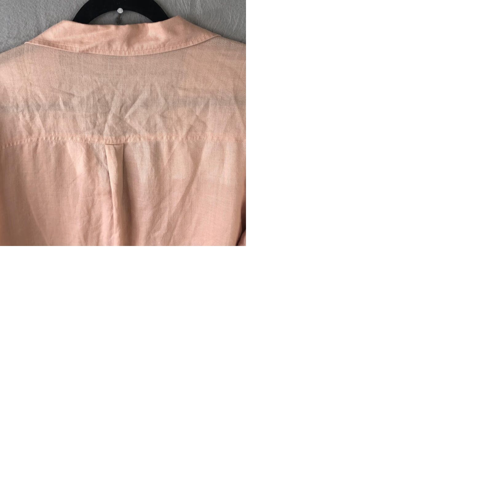 Pinko Carlie's Court Shirt Womens XL Pink 100% Linen Button Front Tunic Top Beachy Linen Casual Beachwear Long Sleeve Collared Button-Up Size XL / US 12-14 / IT 48-50 - 11 Thumbnail