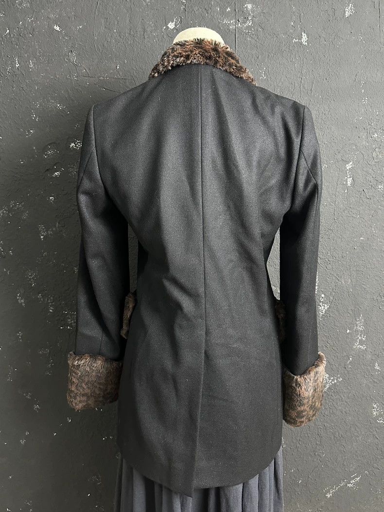 Comme des Garcons Comme Des Garcons Leopard Patchwork Tuxedo Jacket Size XS / US 0-2 / IT 36-38 - 4 Thumbnail